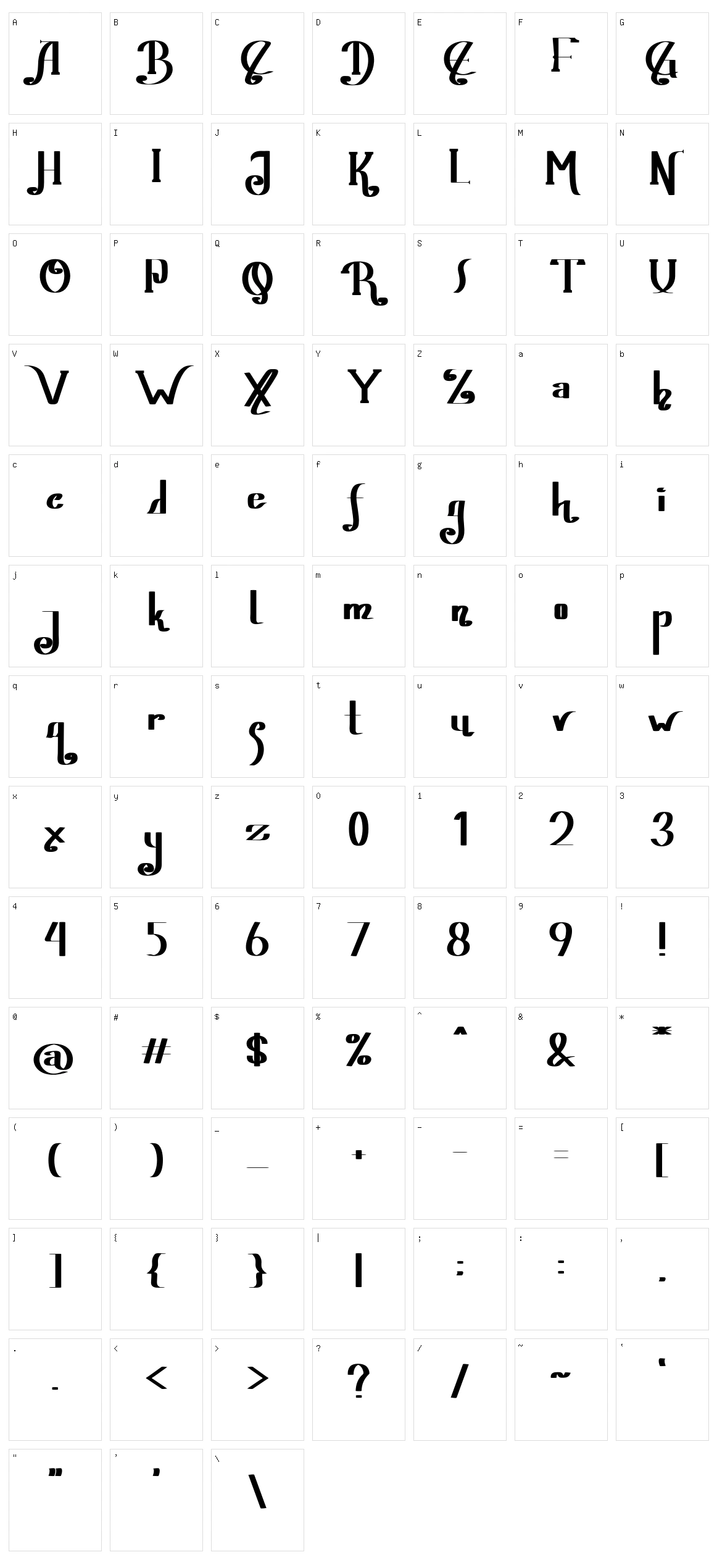 Ovalie Character Set