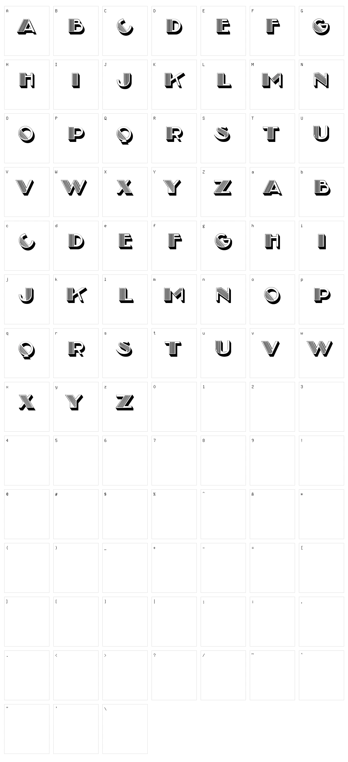 Performer Character Set