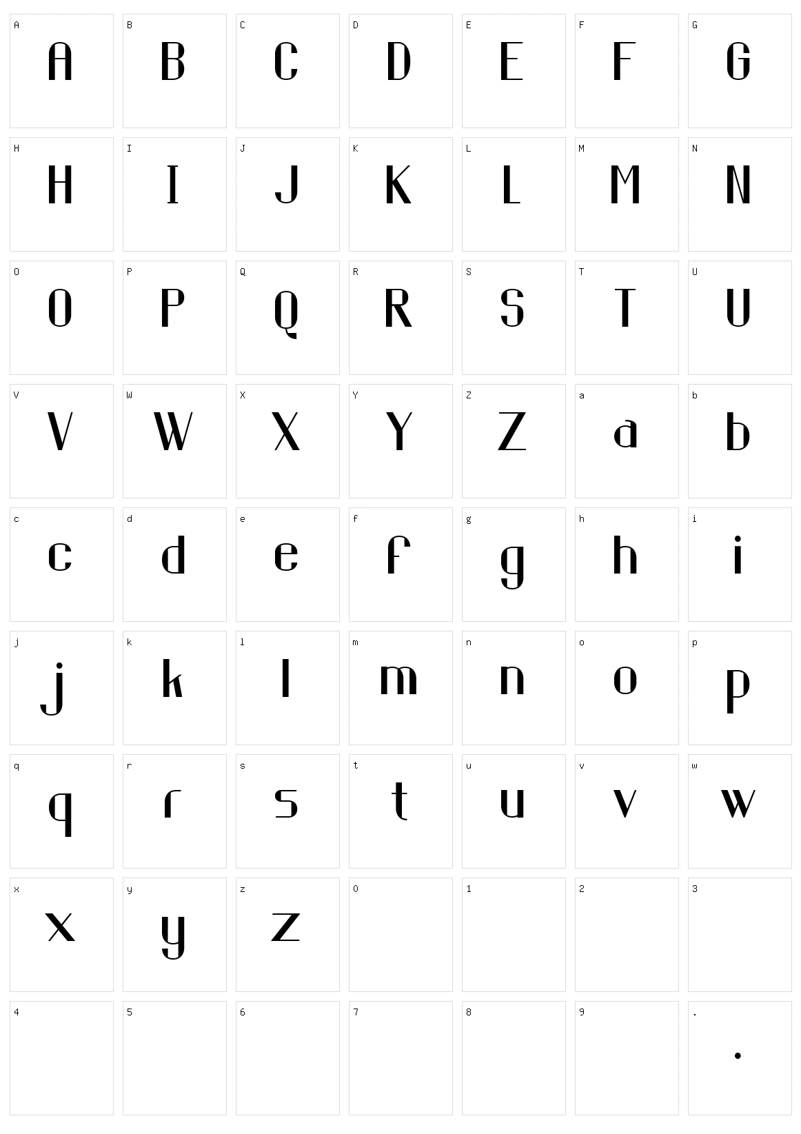 Piring Hitam Character Set