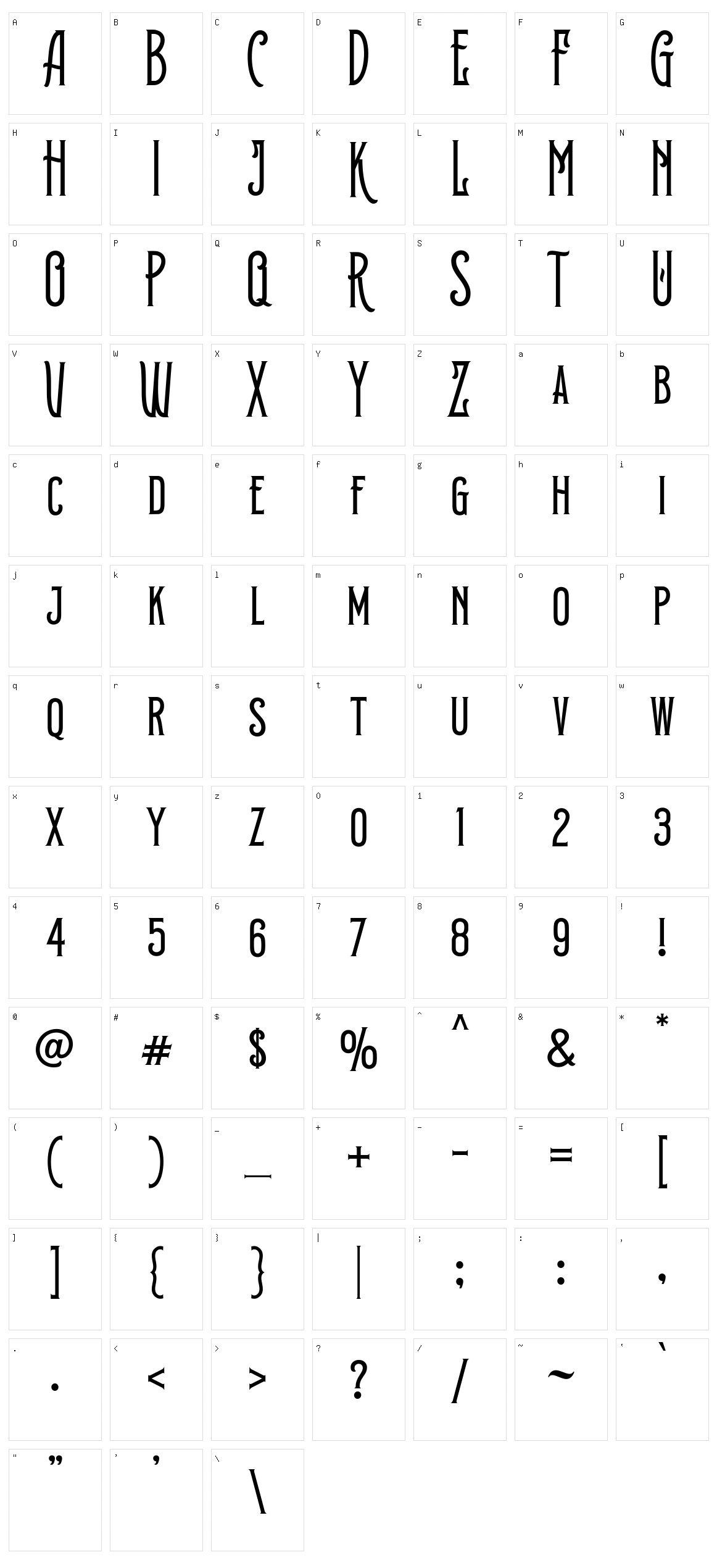 Prodelt Co Character Set