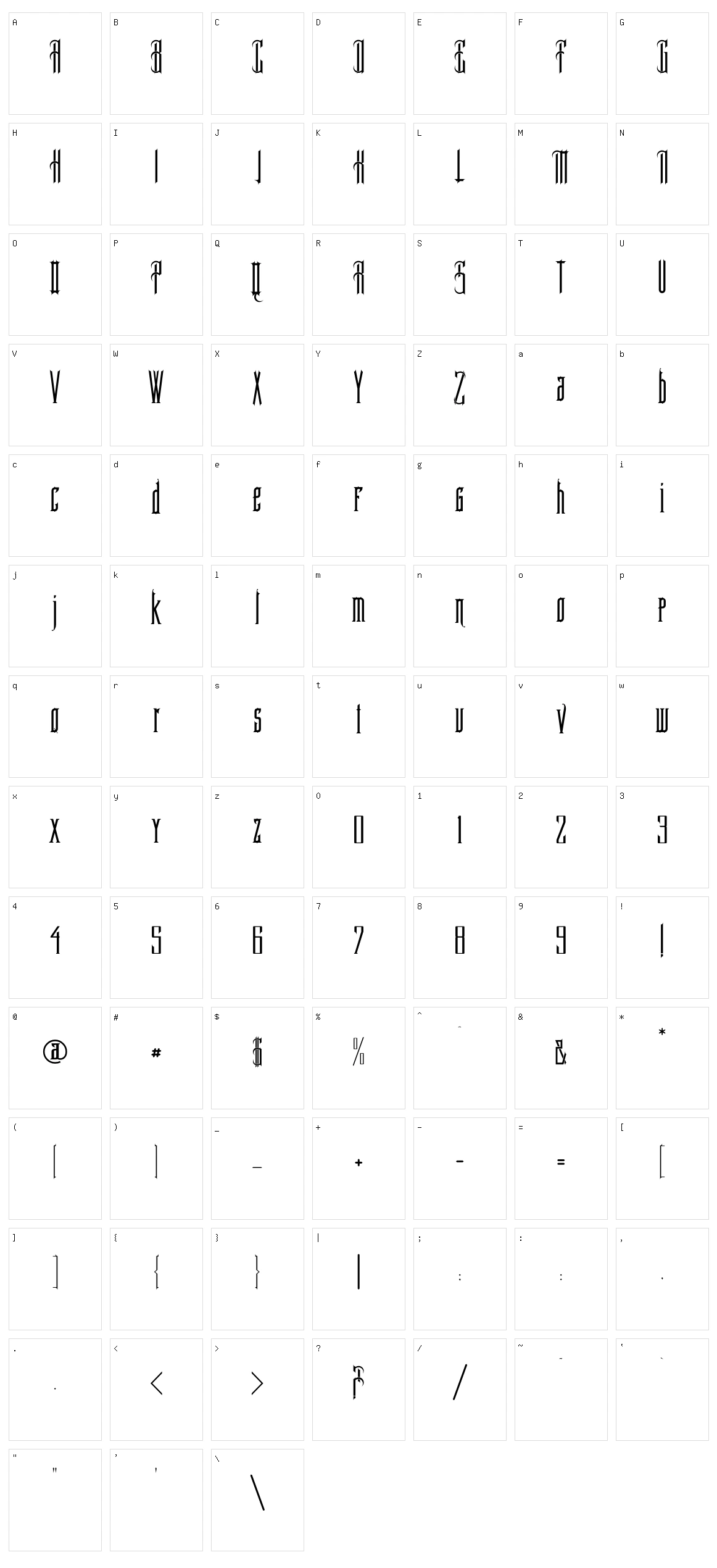 Providence RI Character Set