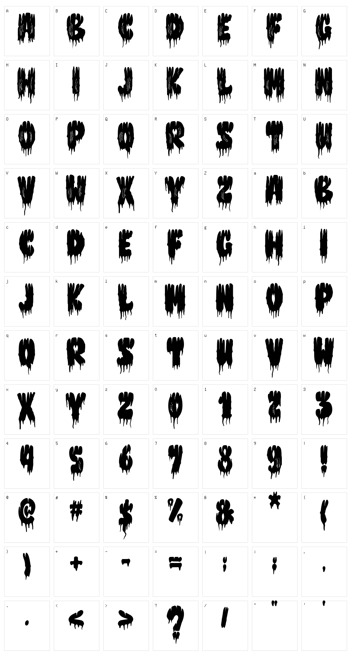 Monster Scratch Character Set