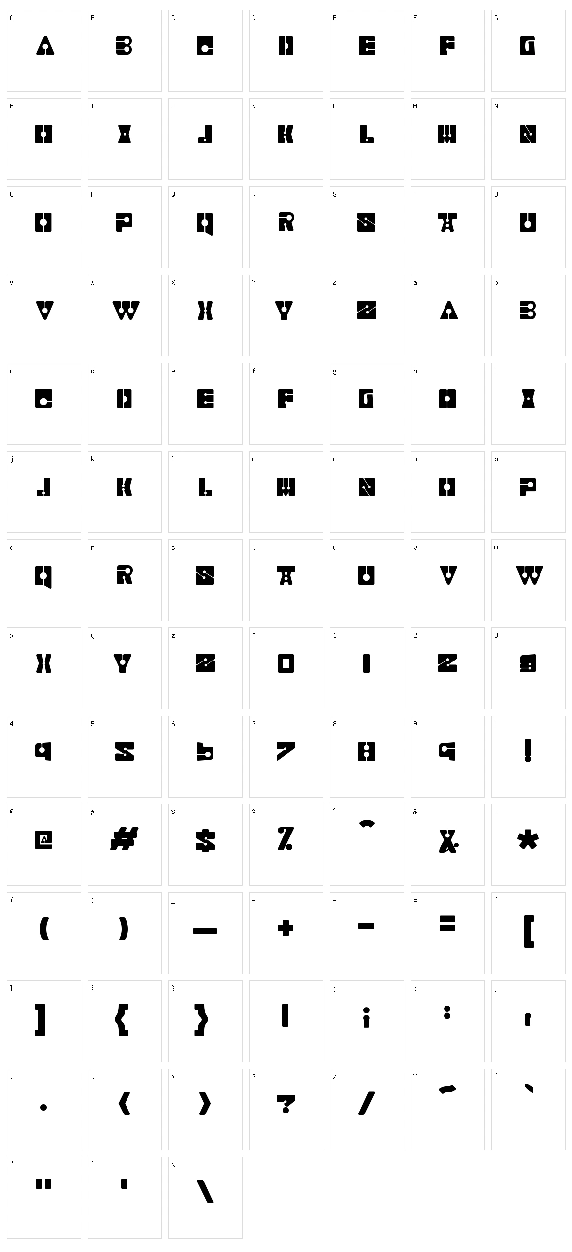 Realismo Character Set