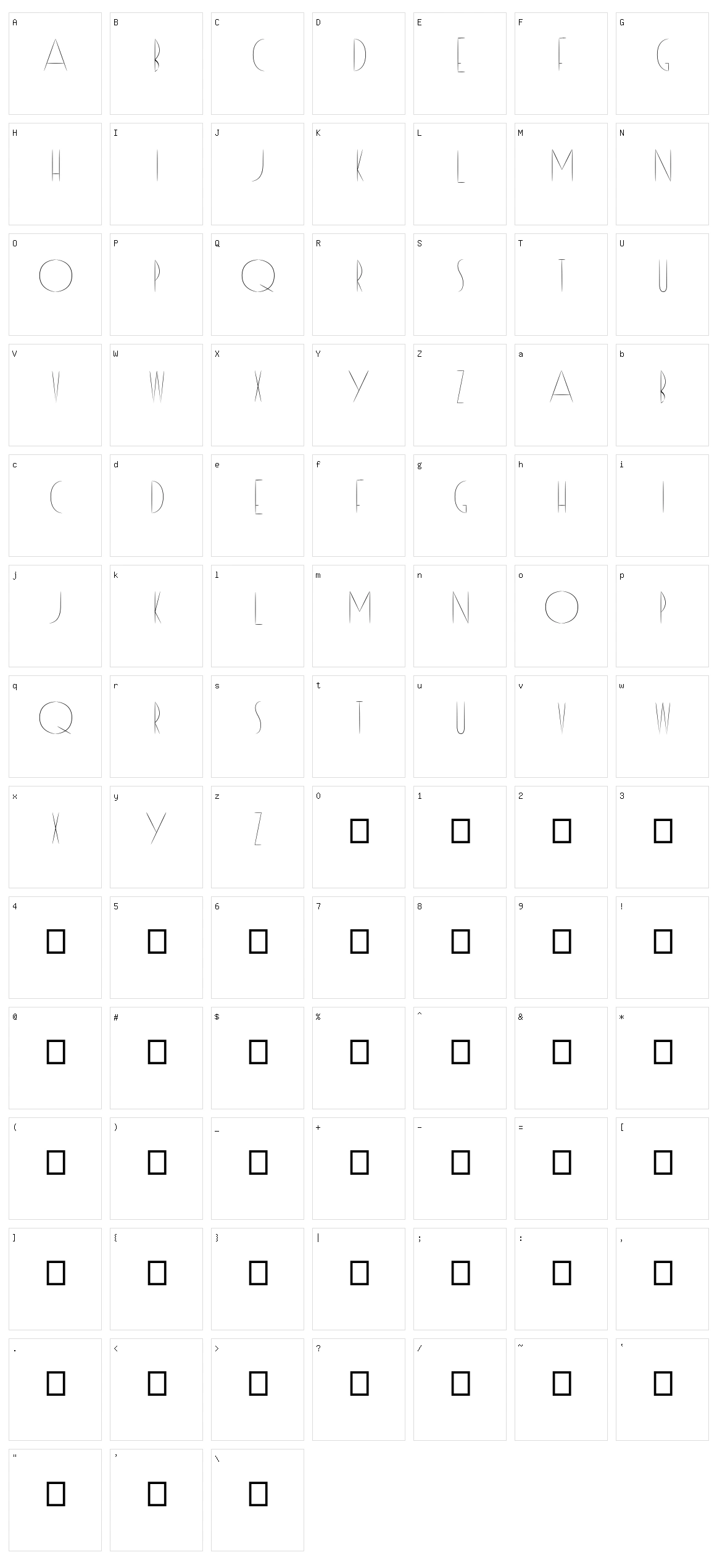 Reason Character Set