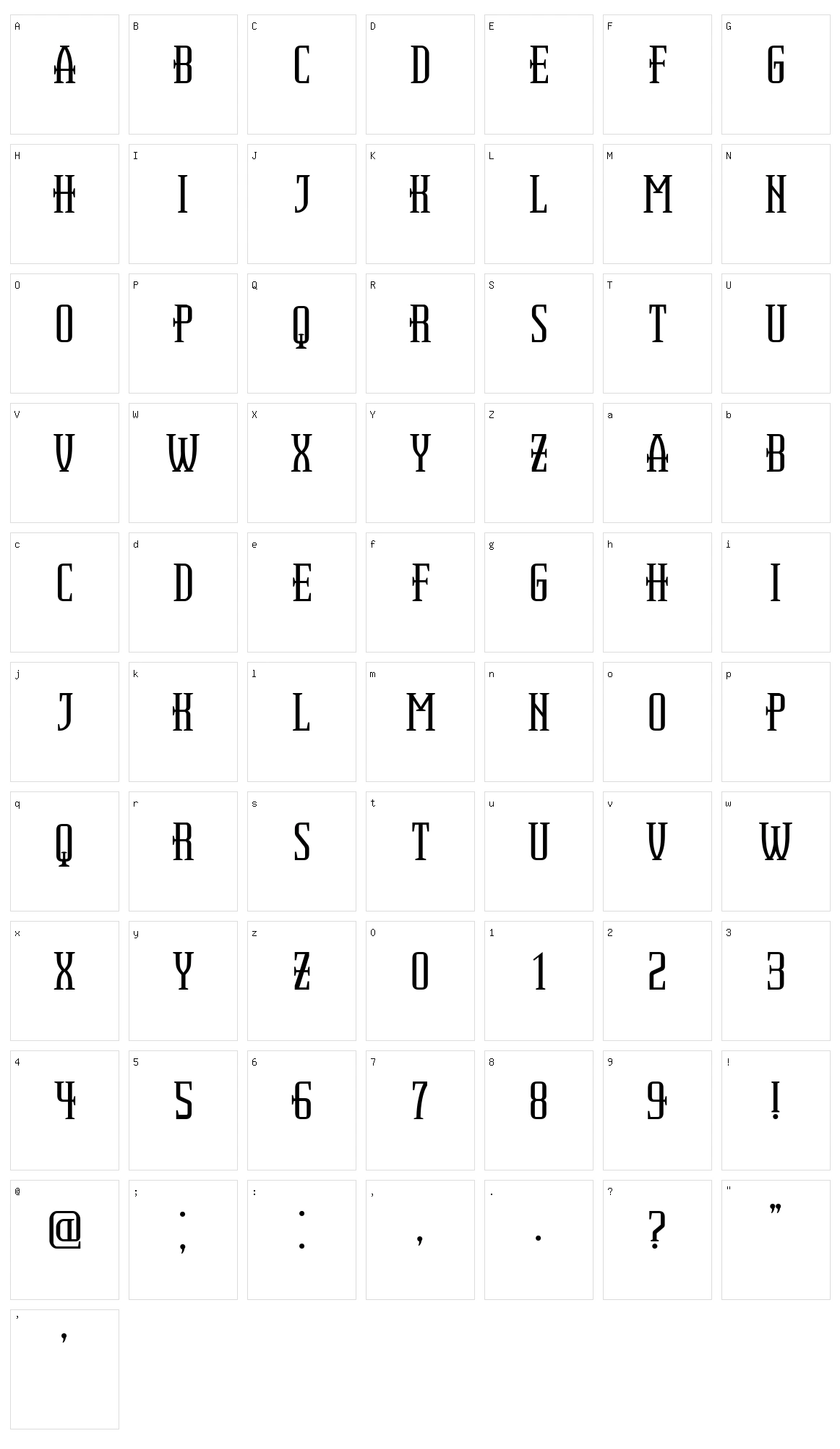 Regional Ambassadorship Character Set