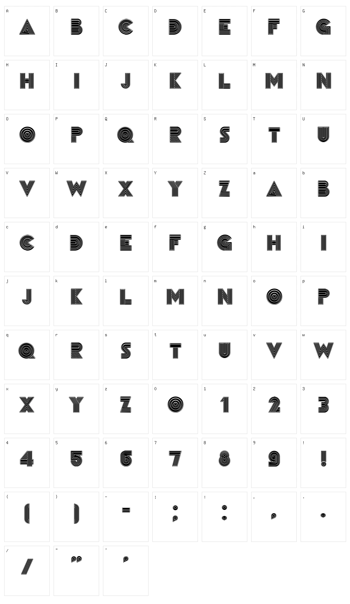 Remained Character Set