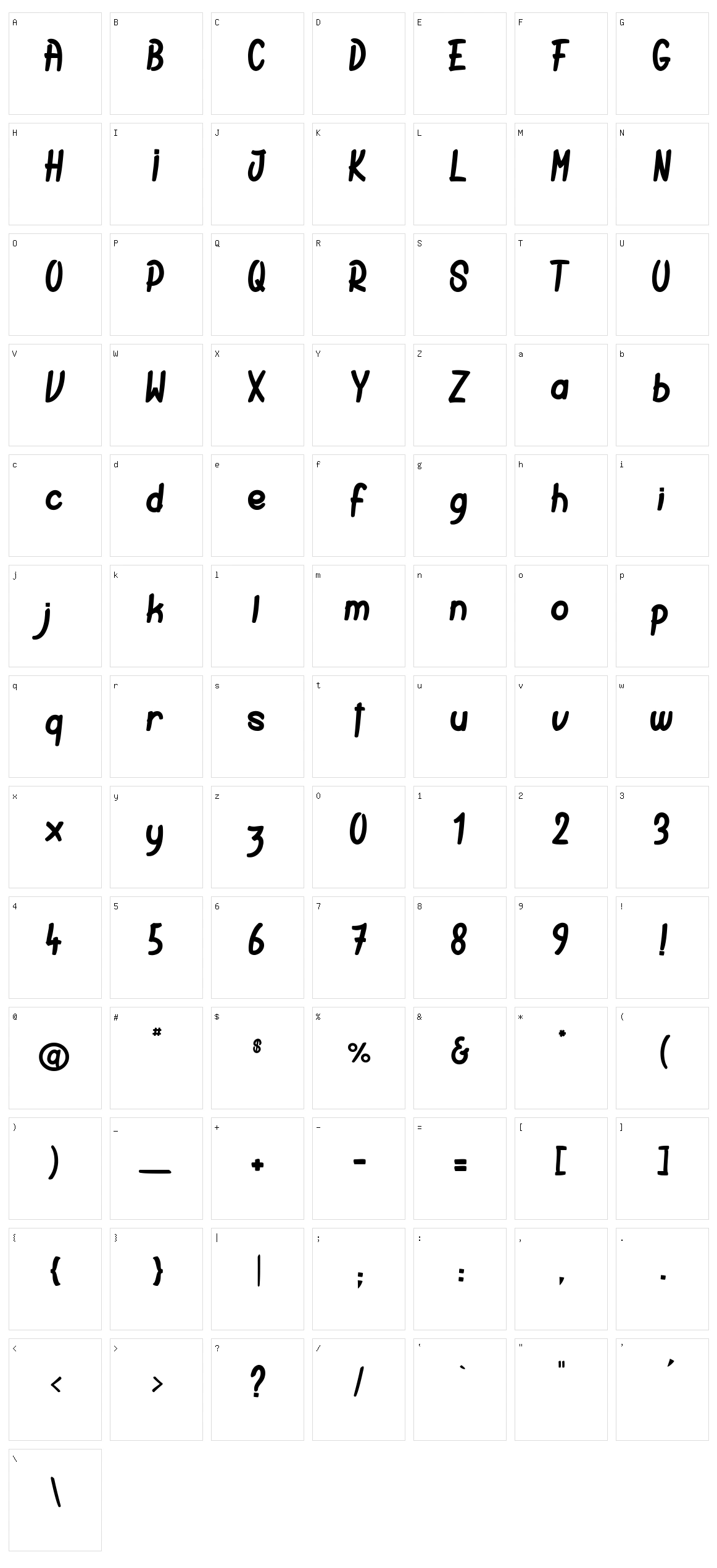 Rabbit Hole Character Set