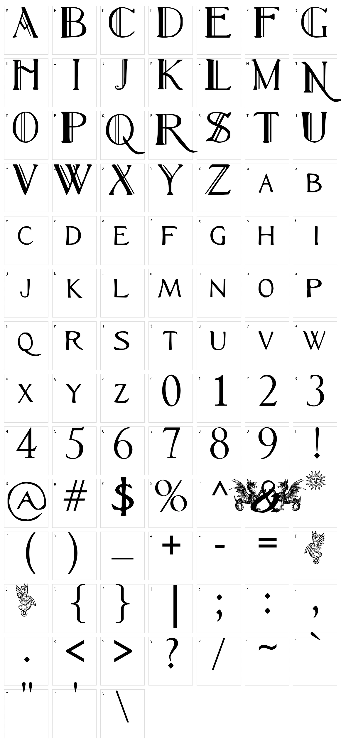 Renny Hybrid Character Set