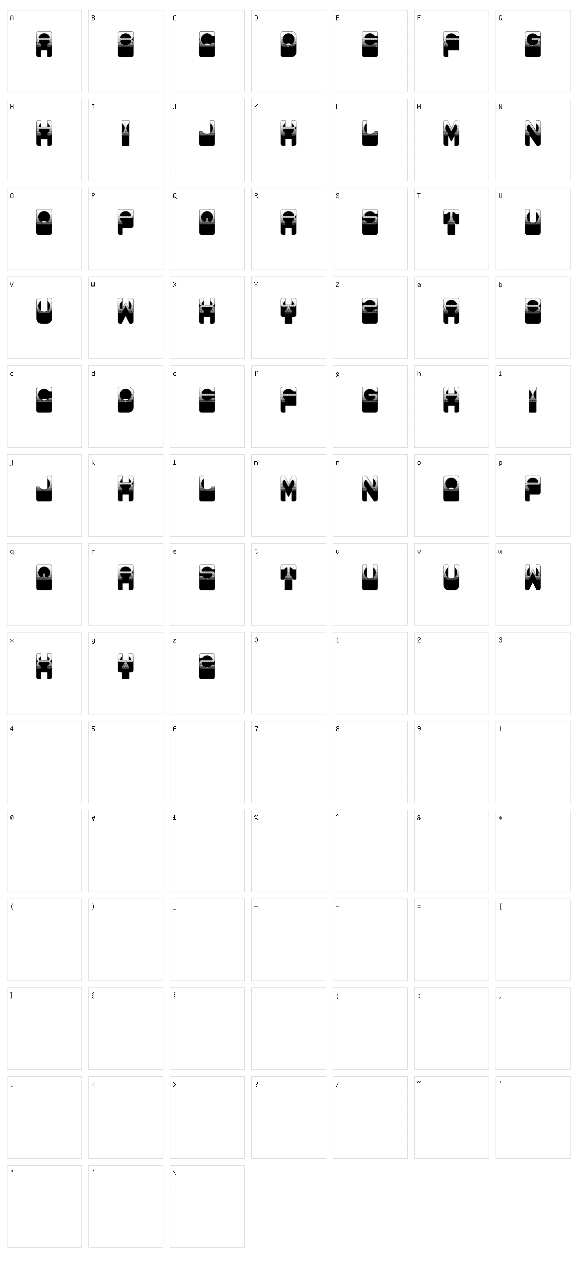Reon Character Set