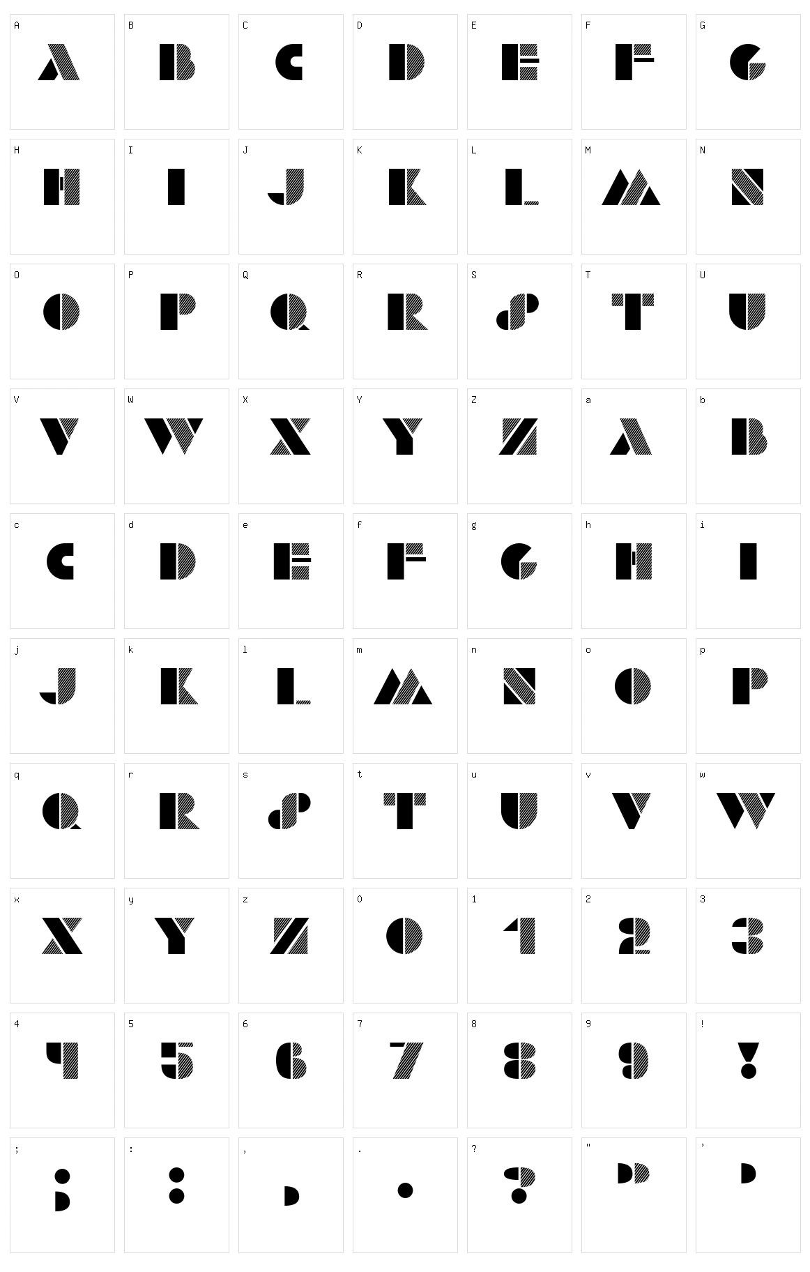 Retro Graphics Character Set