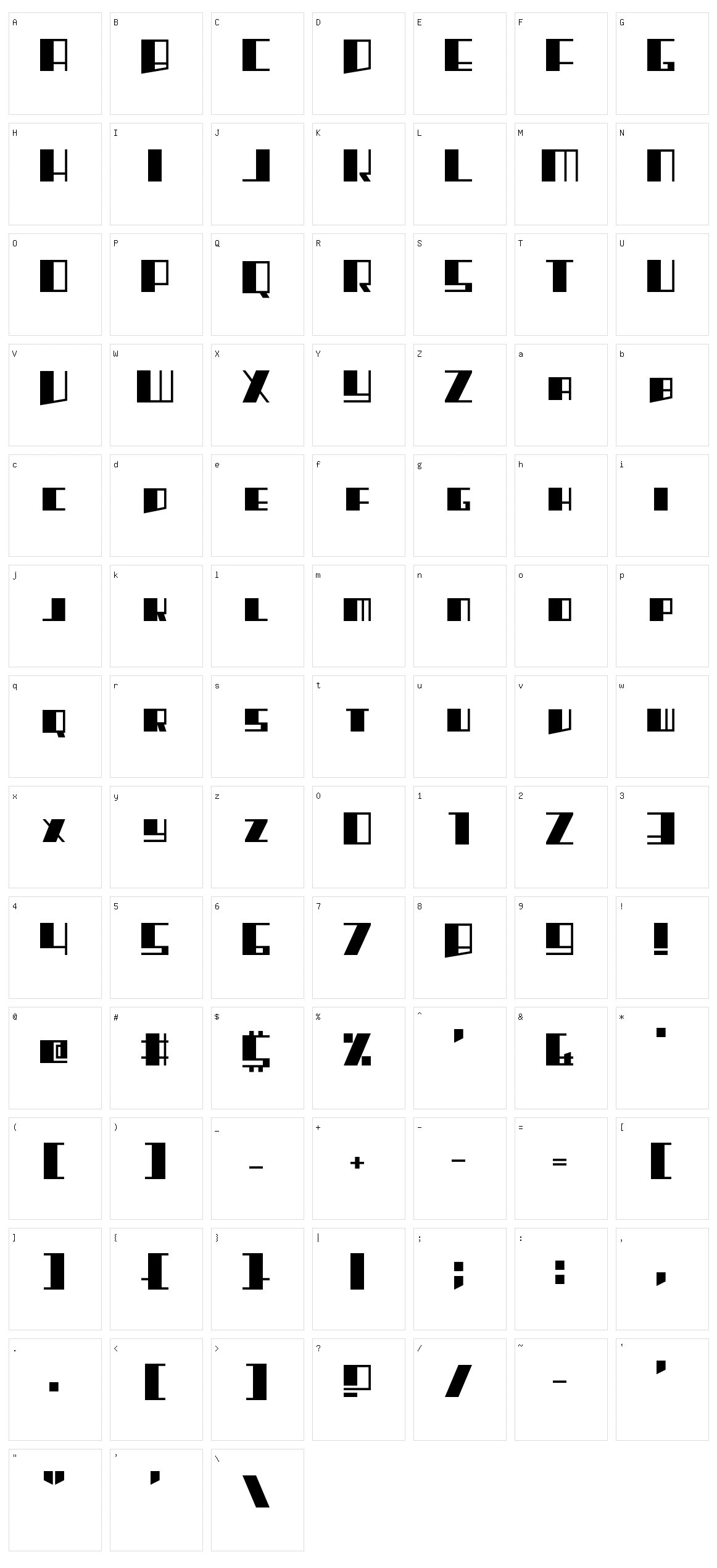 Rhapsodies Character Set