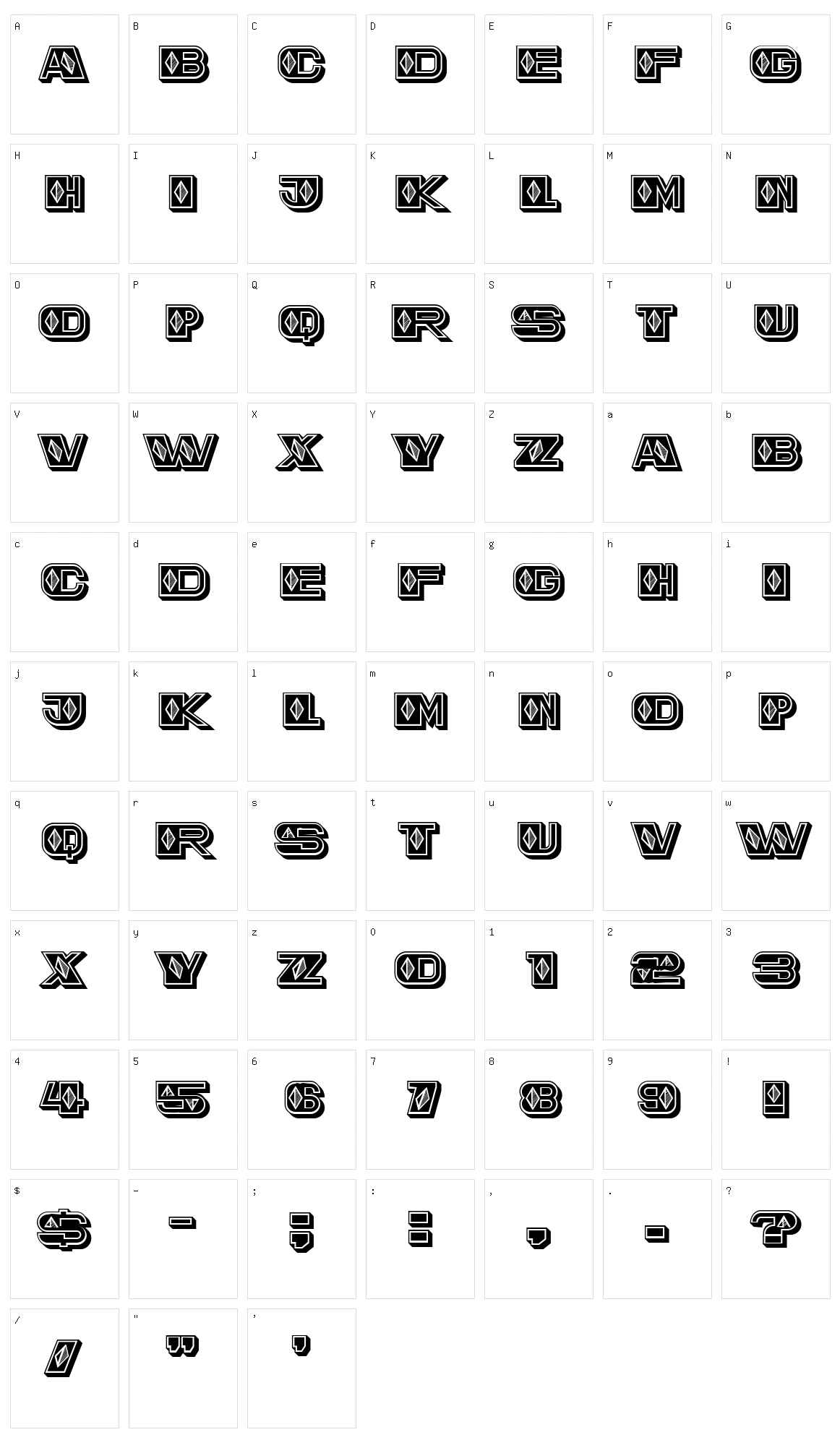 Road Bitch Character Set