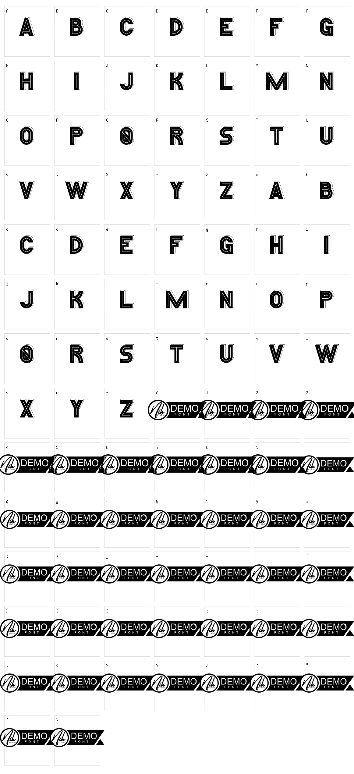 Robert Kenedy Character Set
