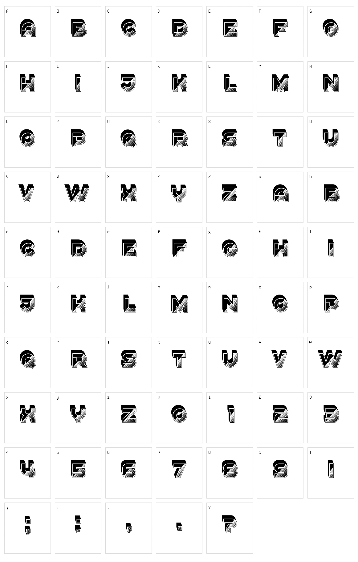 Rocking Character Set