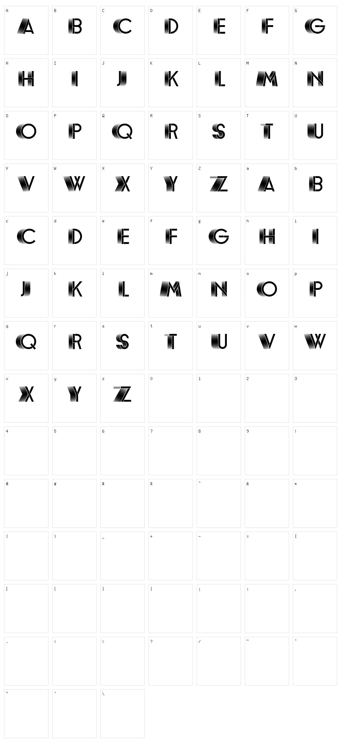 Rosemary Garden Character Set