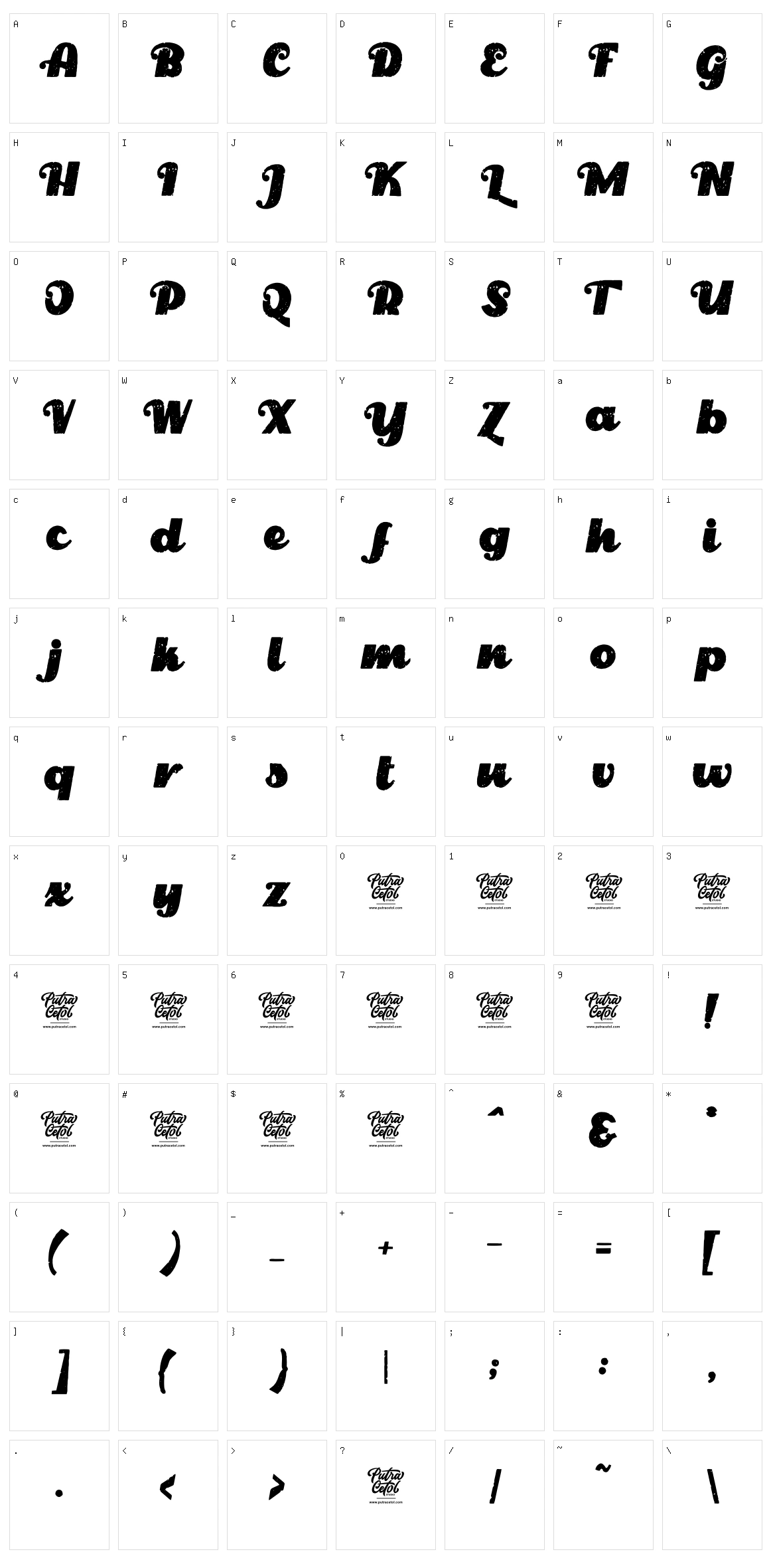 Royal Vintage Character Set