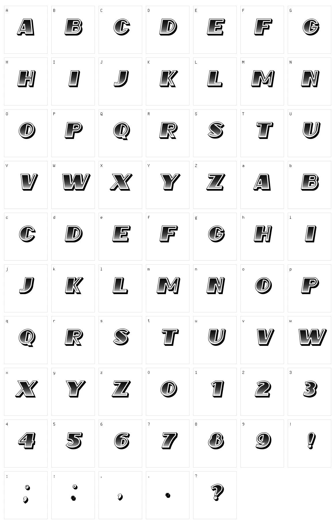Safran Character Set