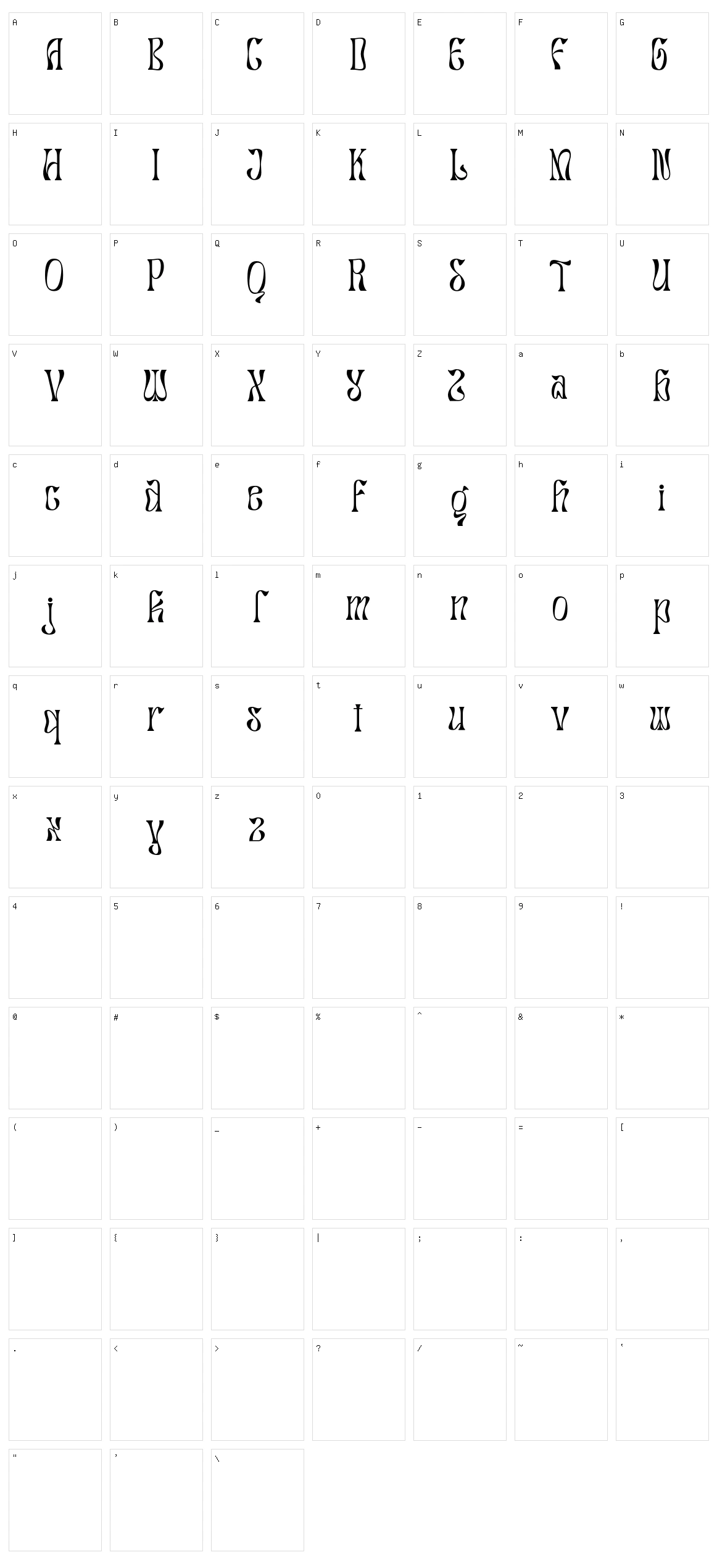 Salty Mussy Character Set