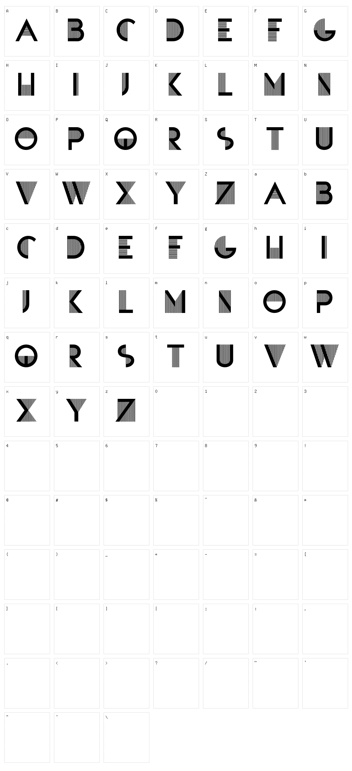 Sandre Character Set