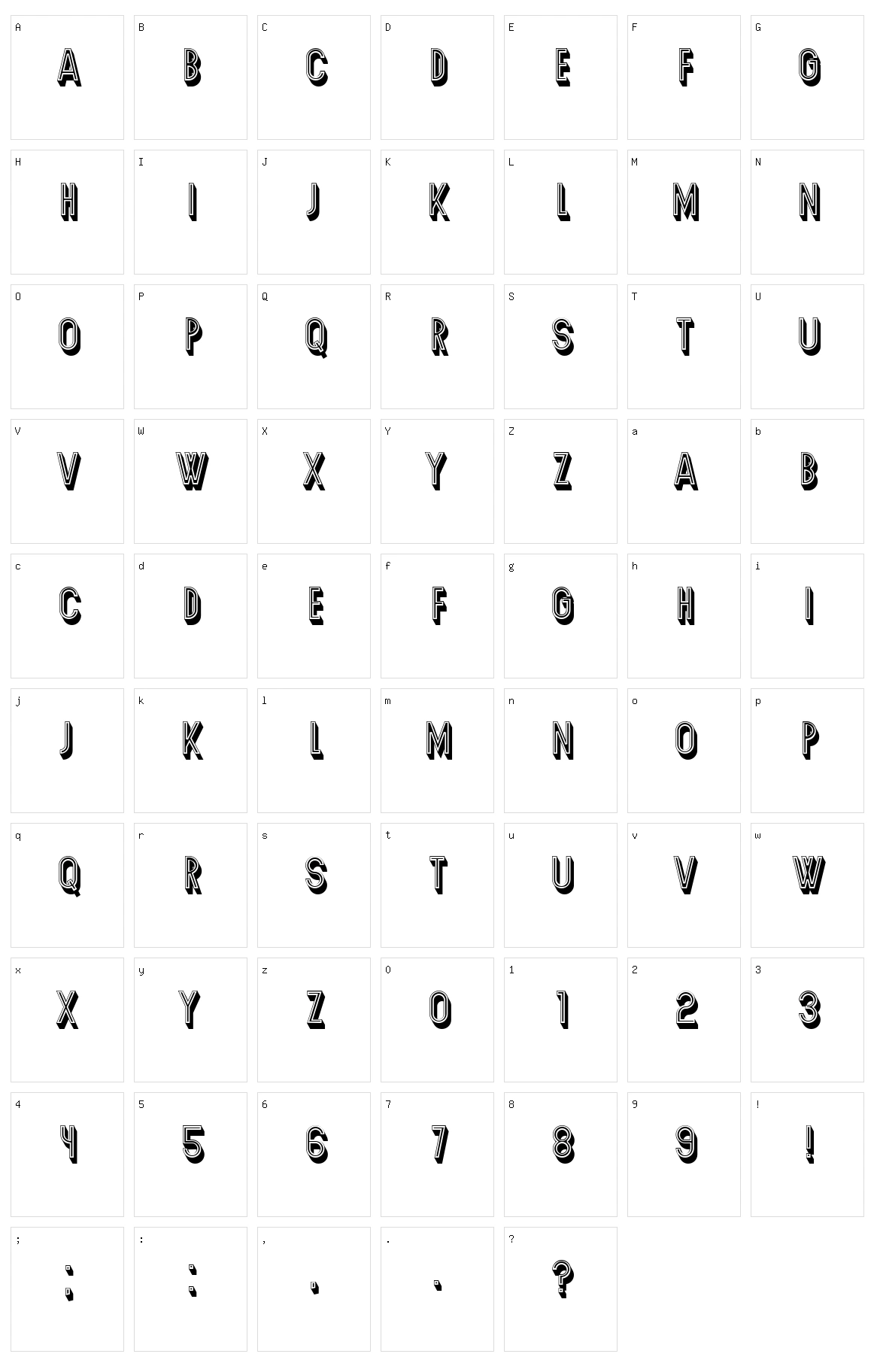 Secca Character Set