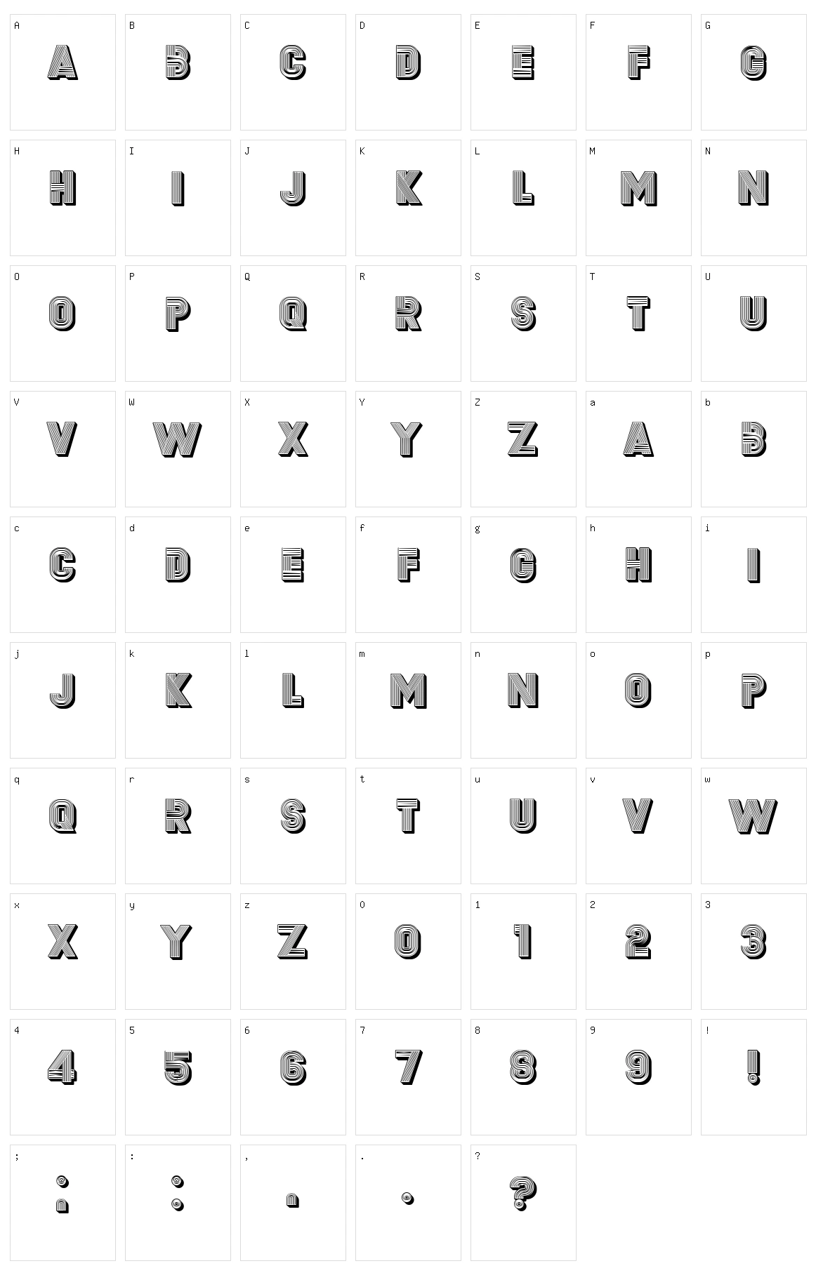 Second Channel Character Set