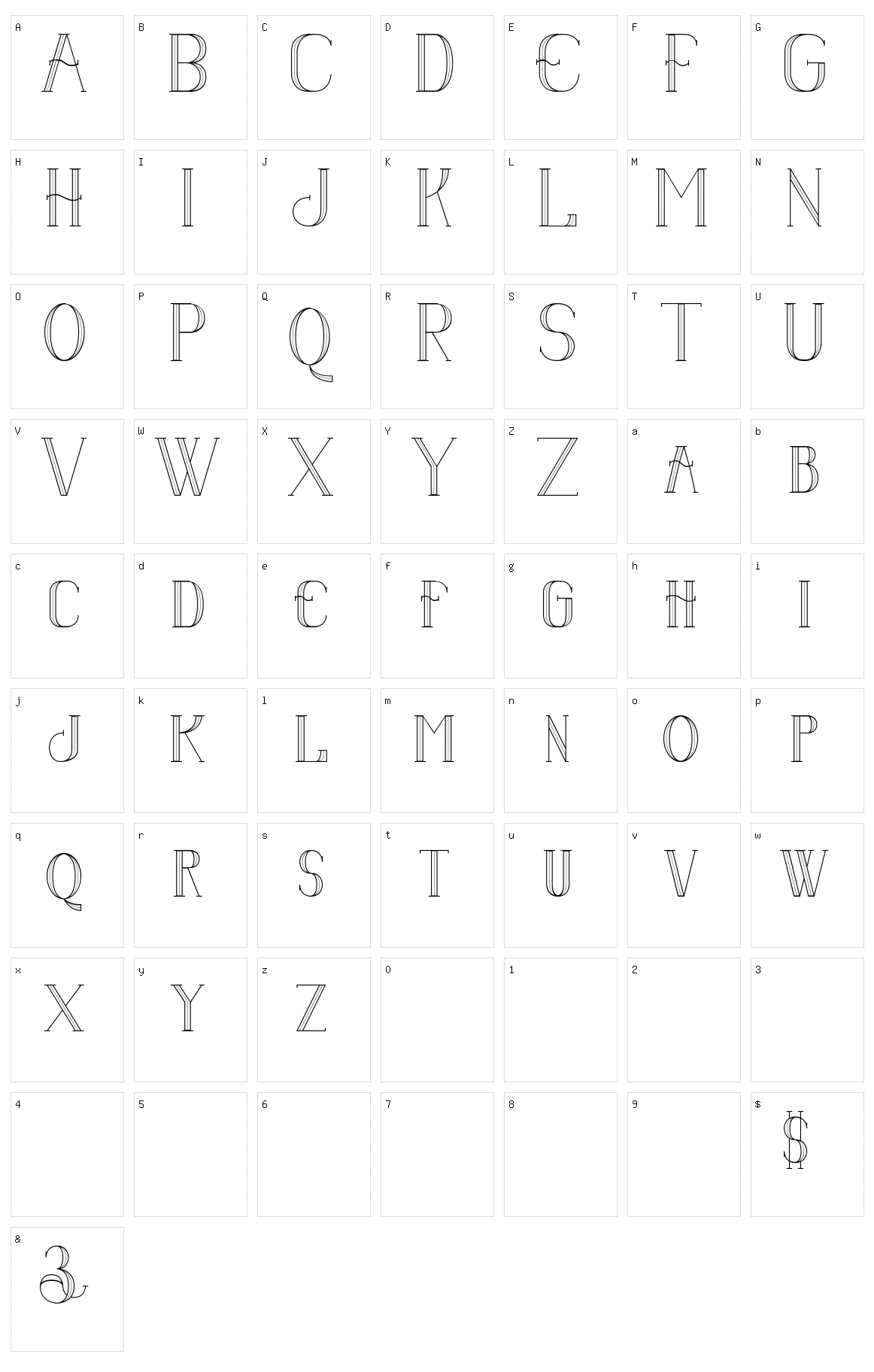 Senandung Malam Character Set