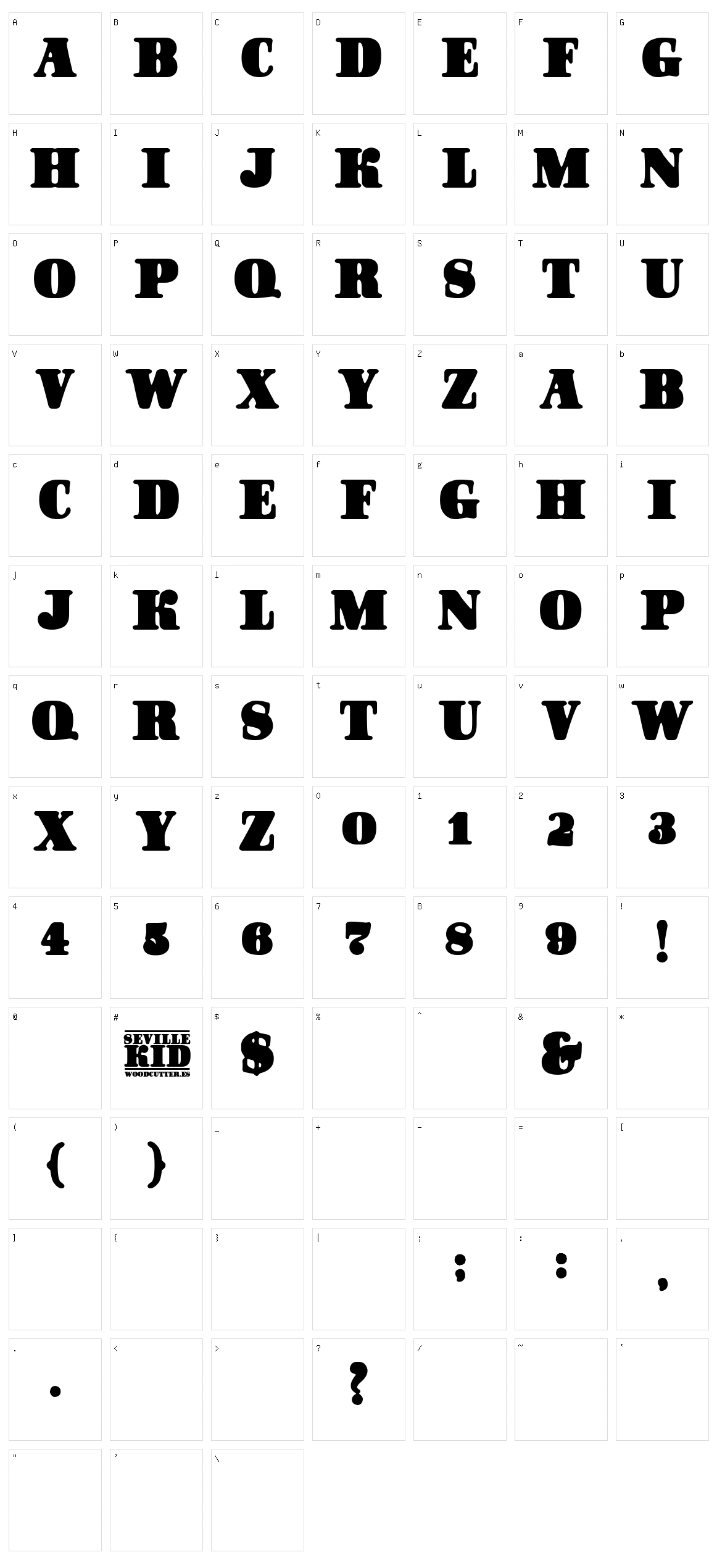 Seville Kid Character Set