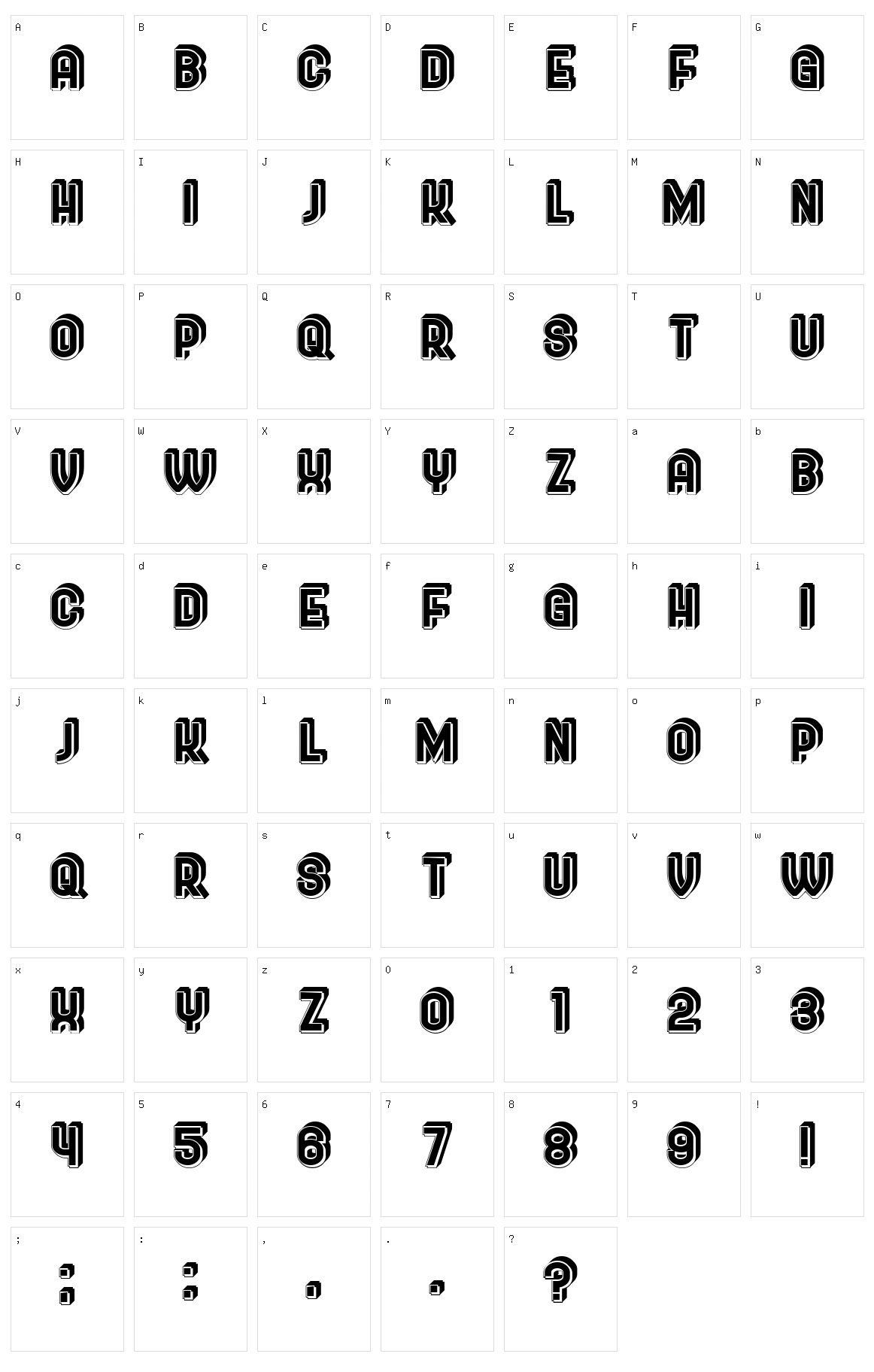 Shipman Character Set