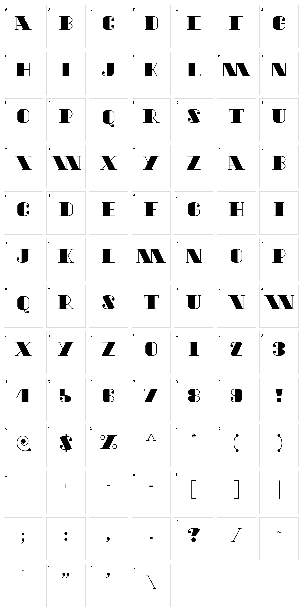 Silver Falcon Character Set