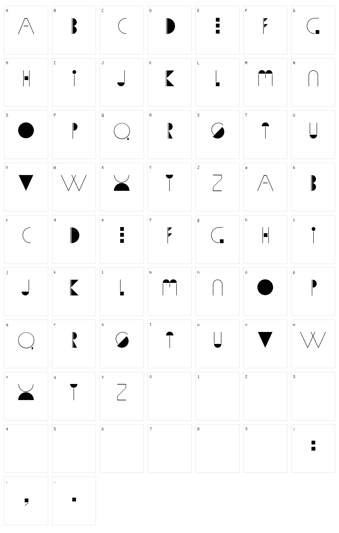 Sophia Character Set