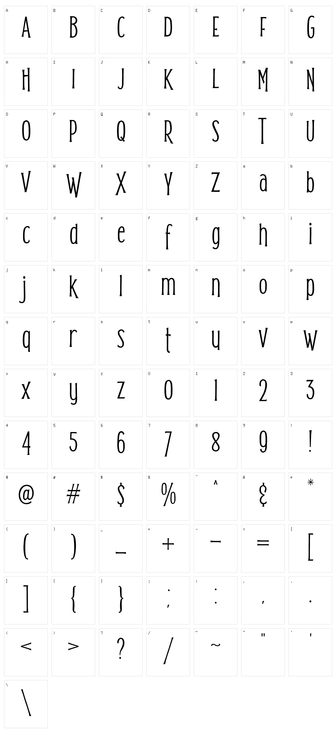 Mouse Moon Character Set