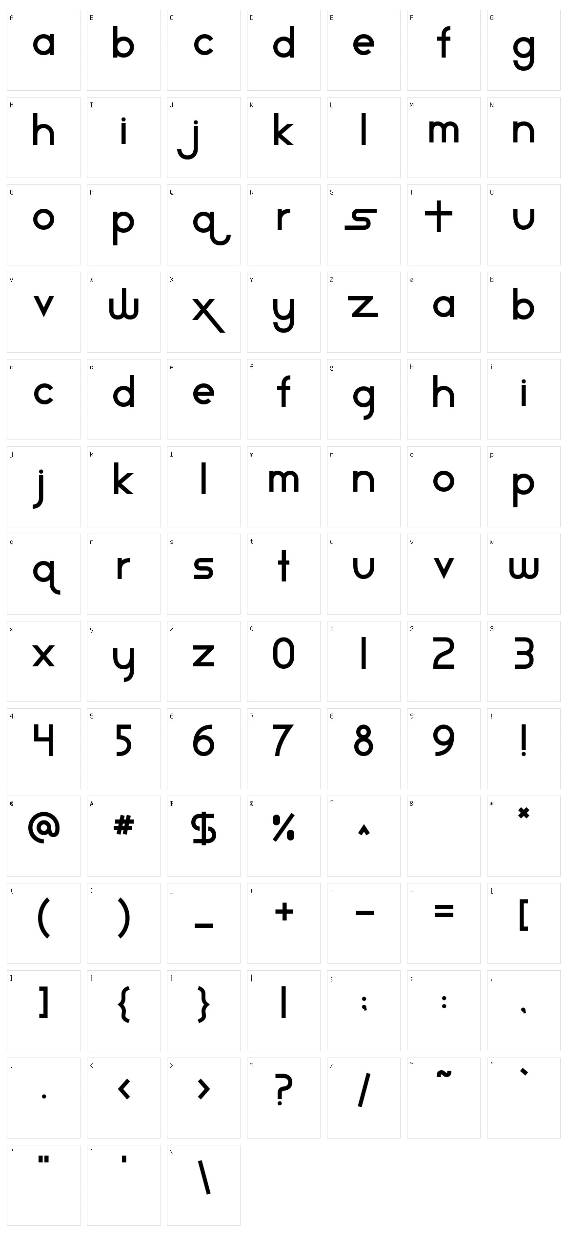 Star Avenue Character Set