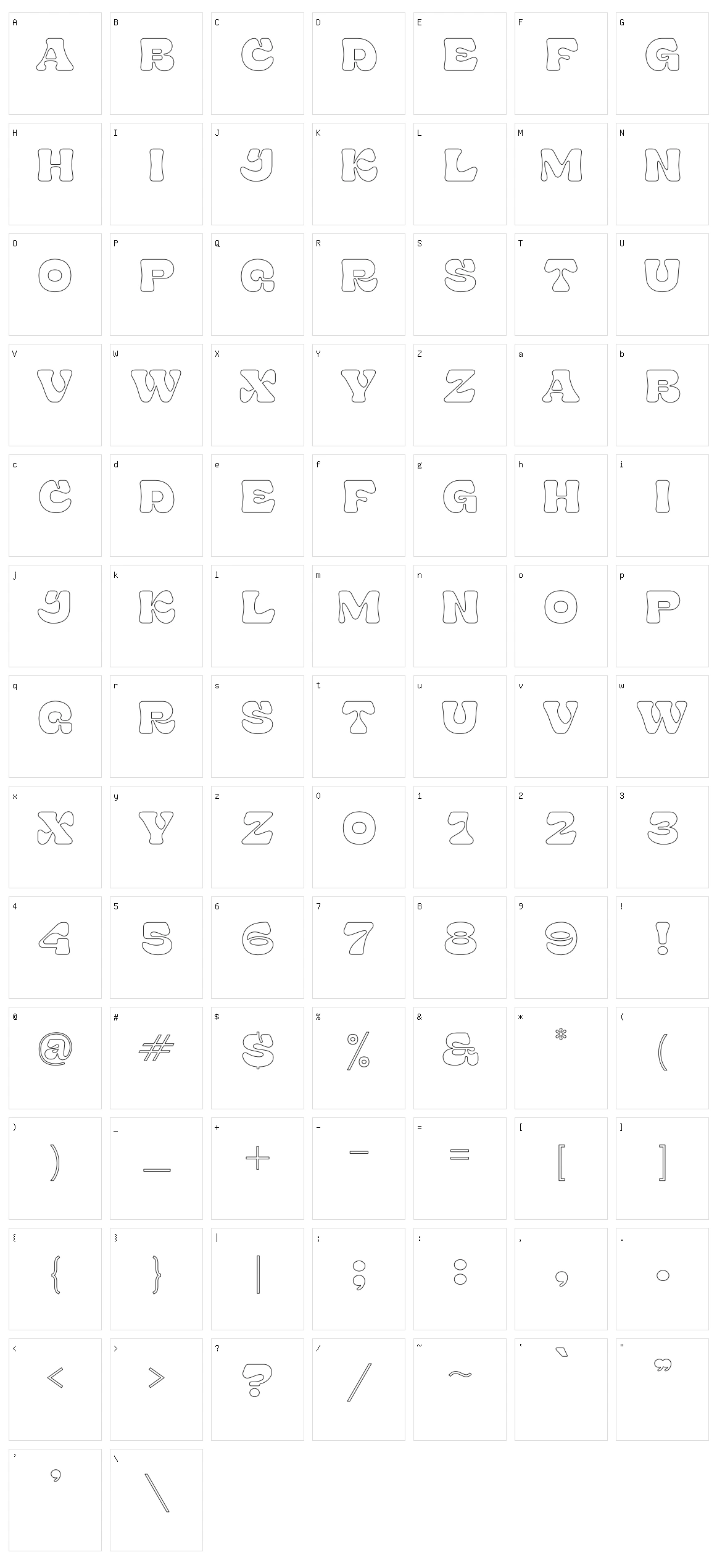 Stora Character Set