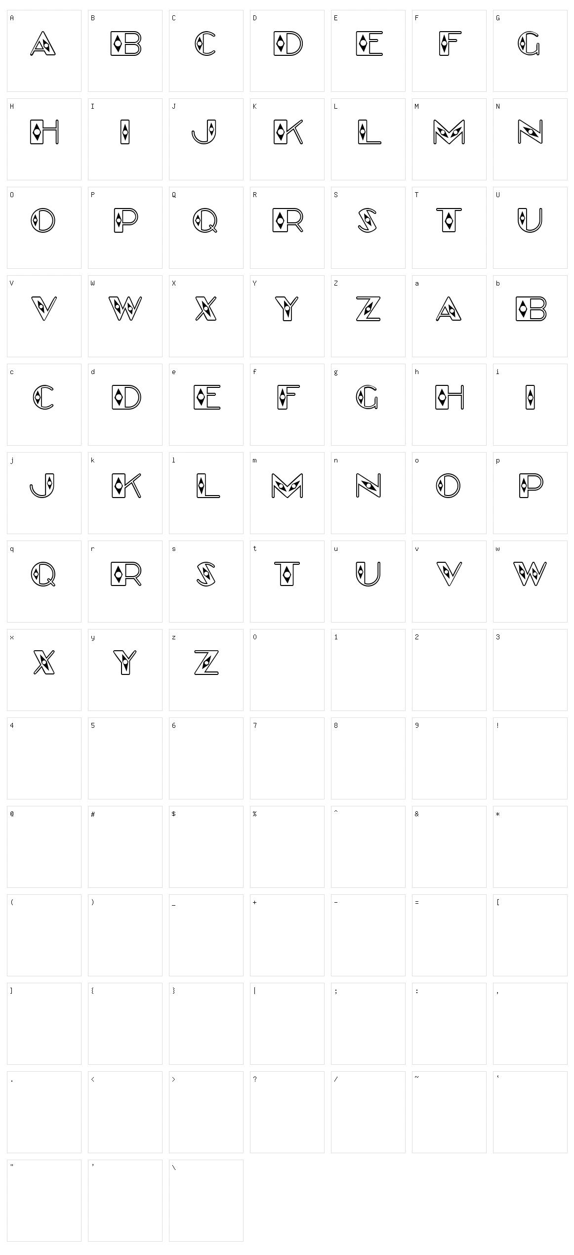 Stott Character Set
