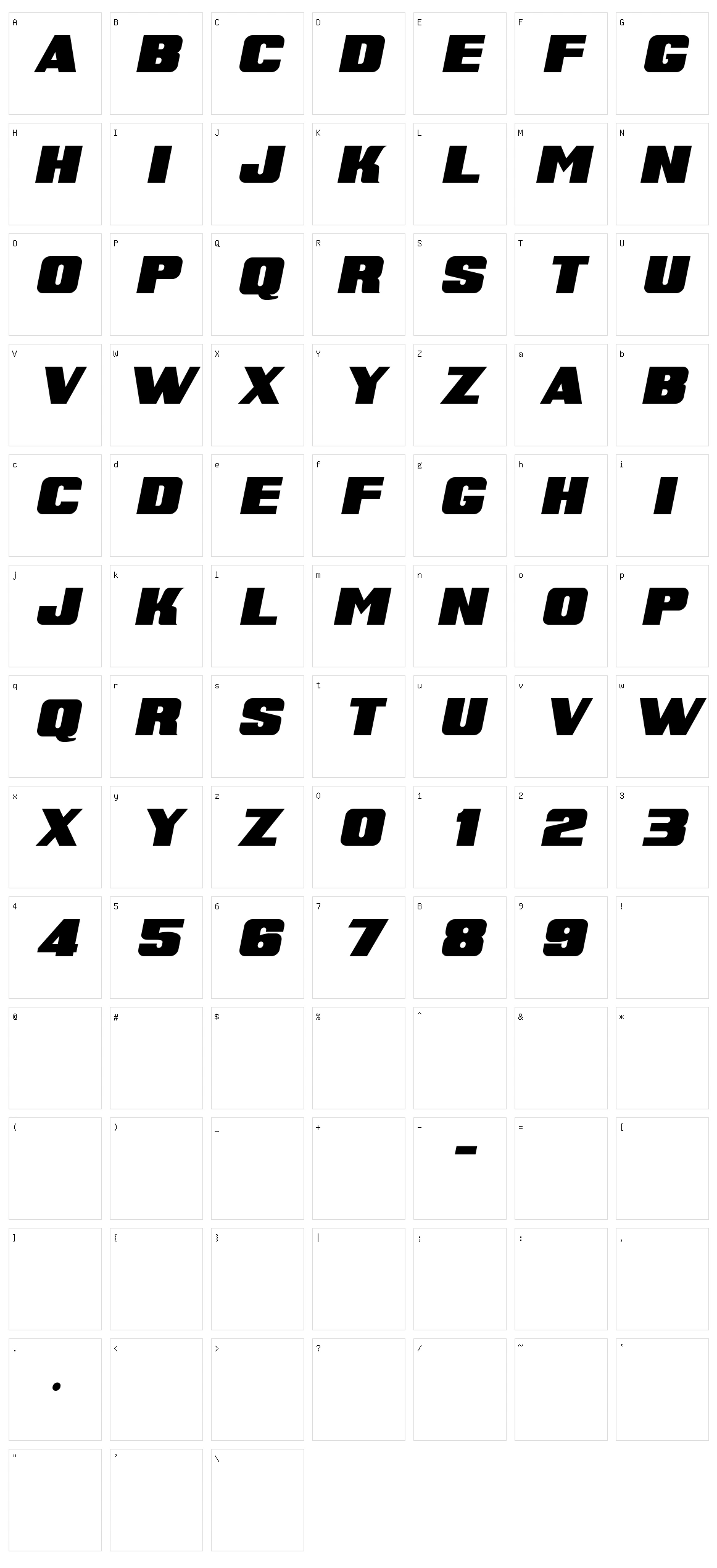 Super Retro M54 Character Set