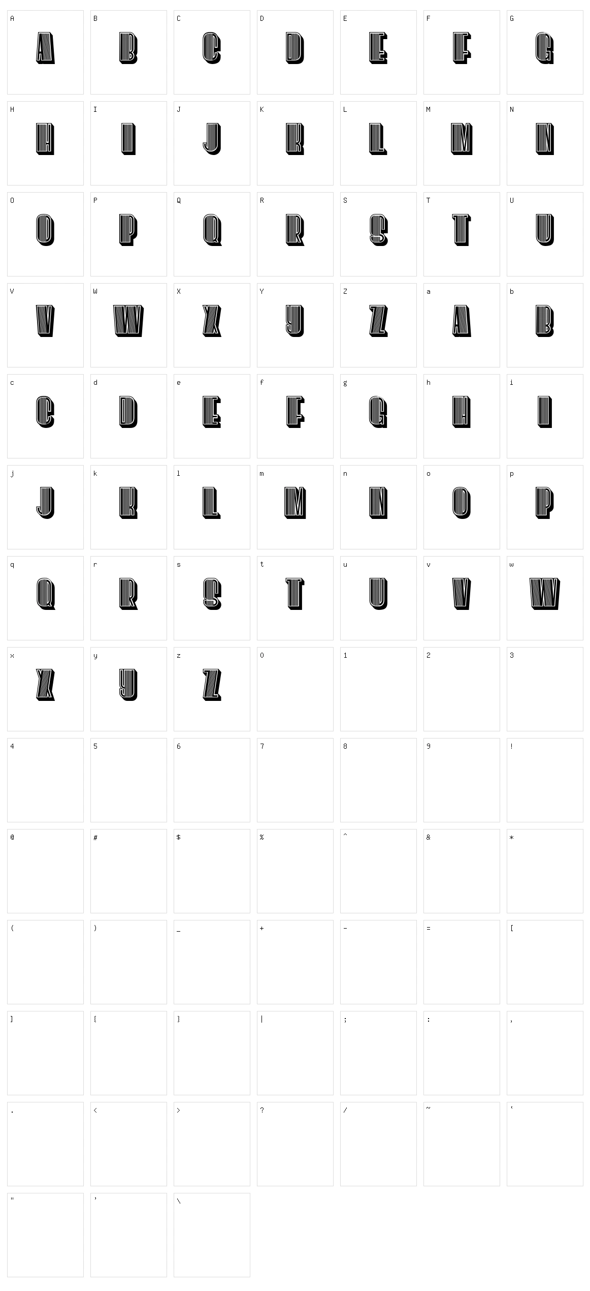 Survival Character Set