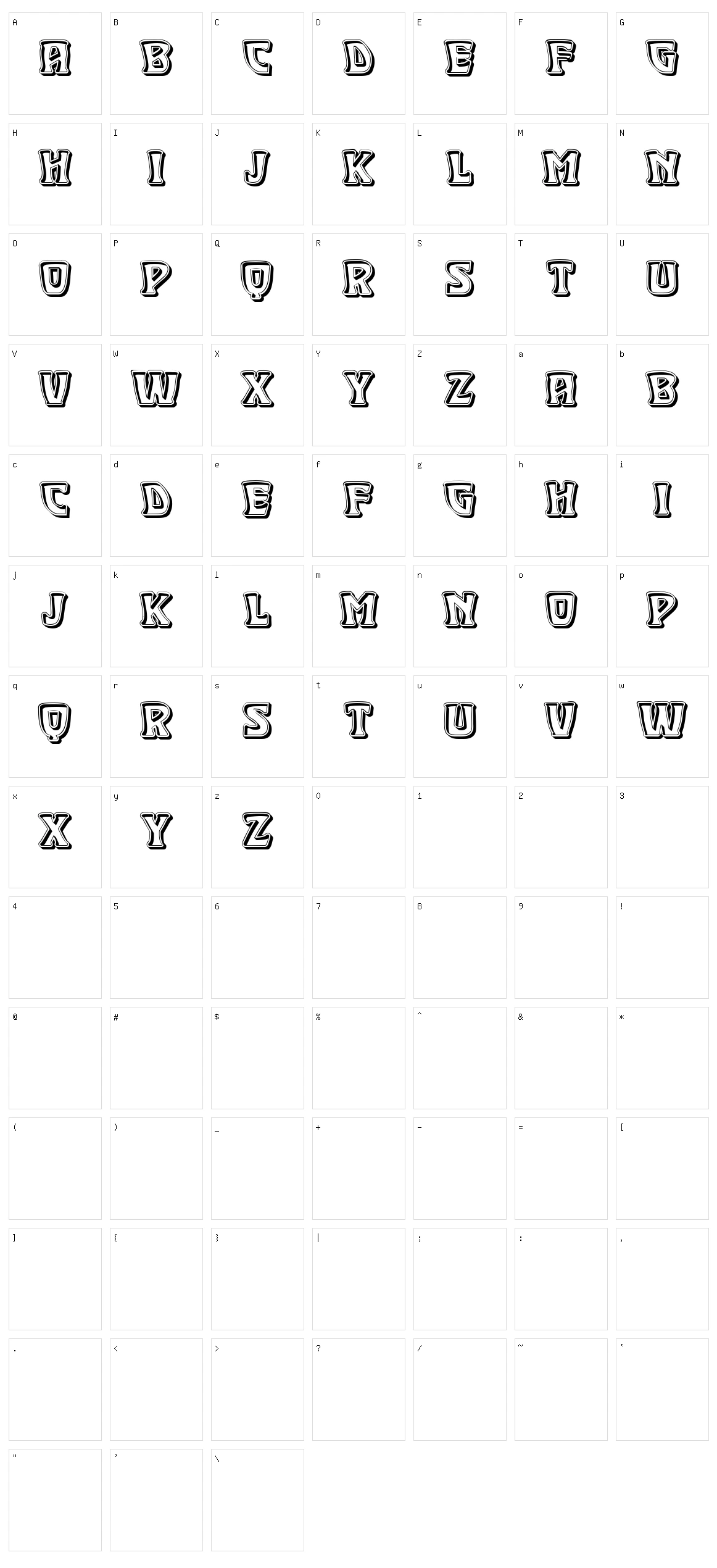 Talisman Character Set