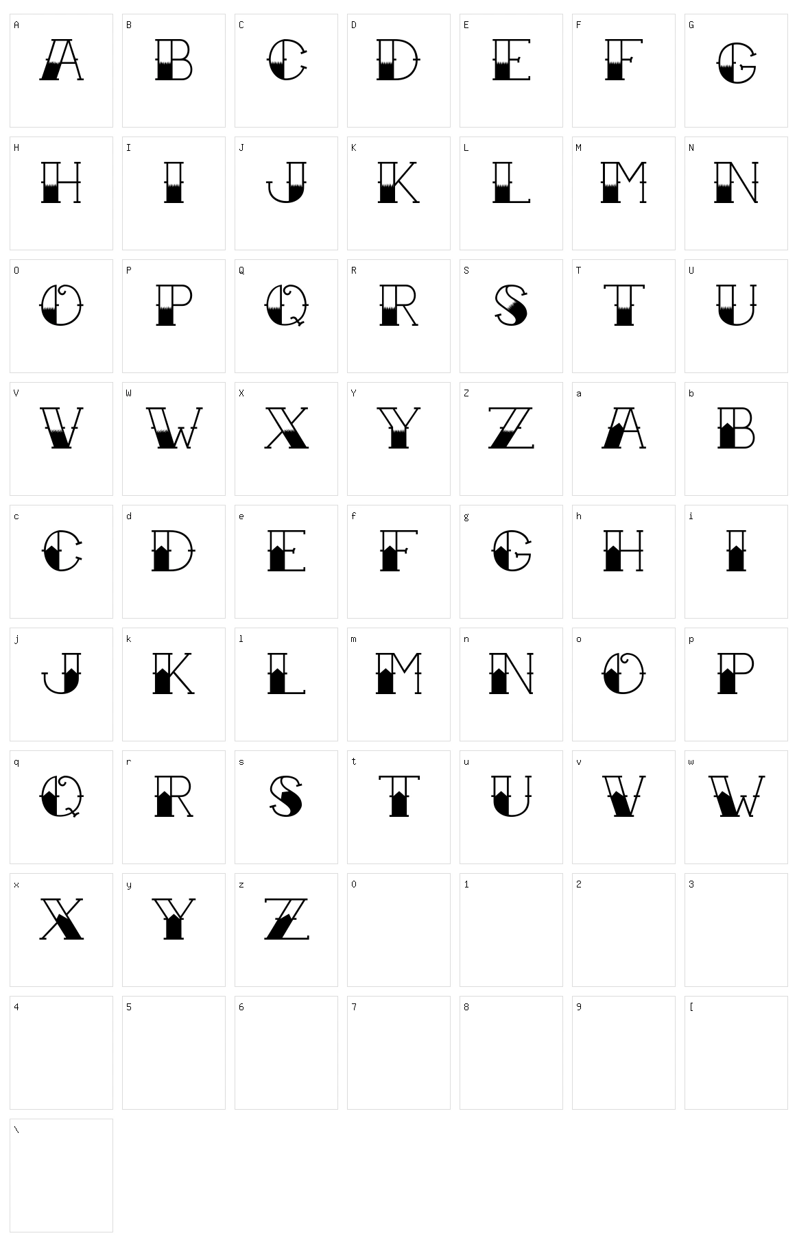 Tattoo Ink Character Set