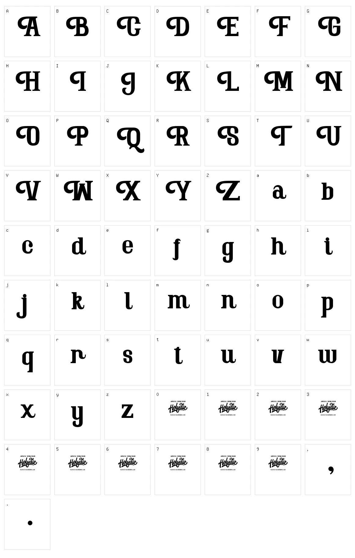 The Arthaya Character Set