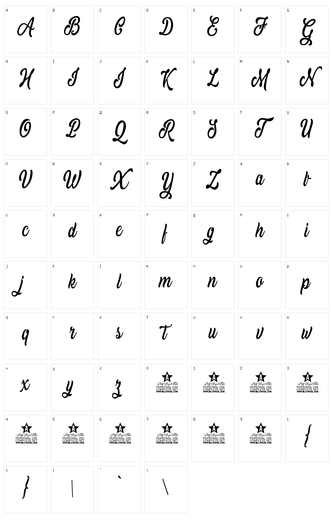 Mistical Character Set