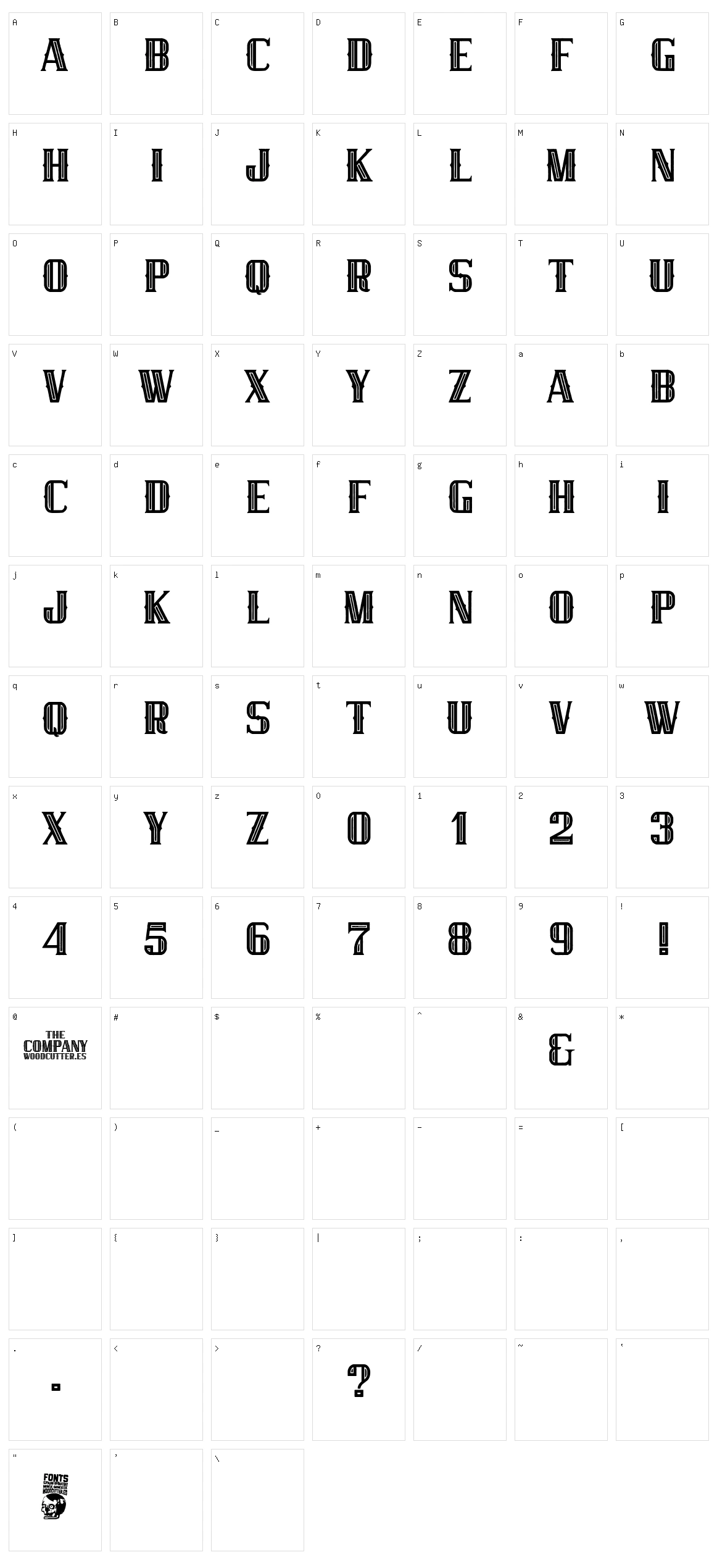 The Company Character Set