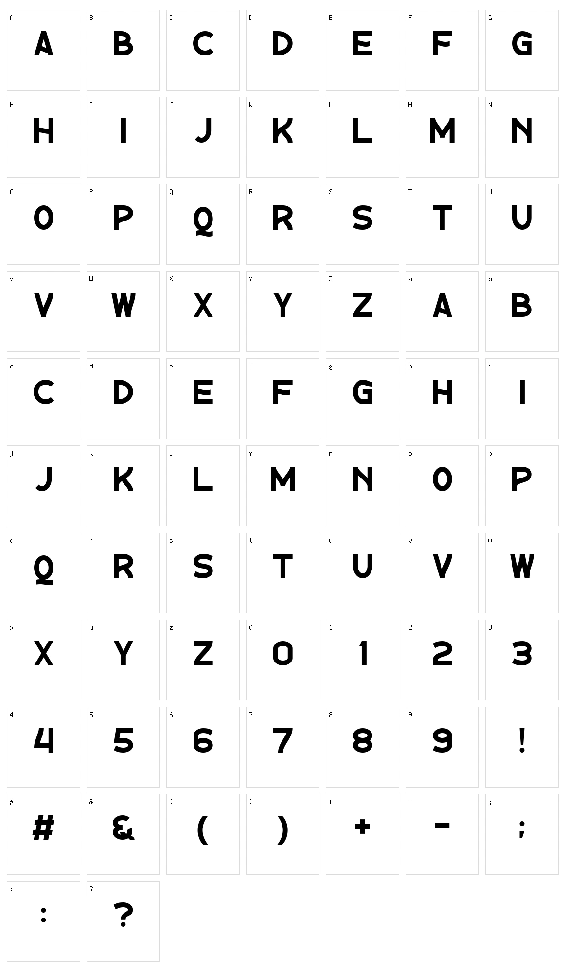 The Quest Character Set