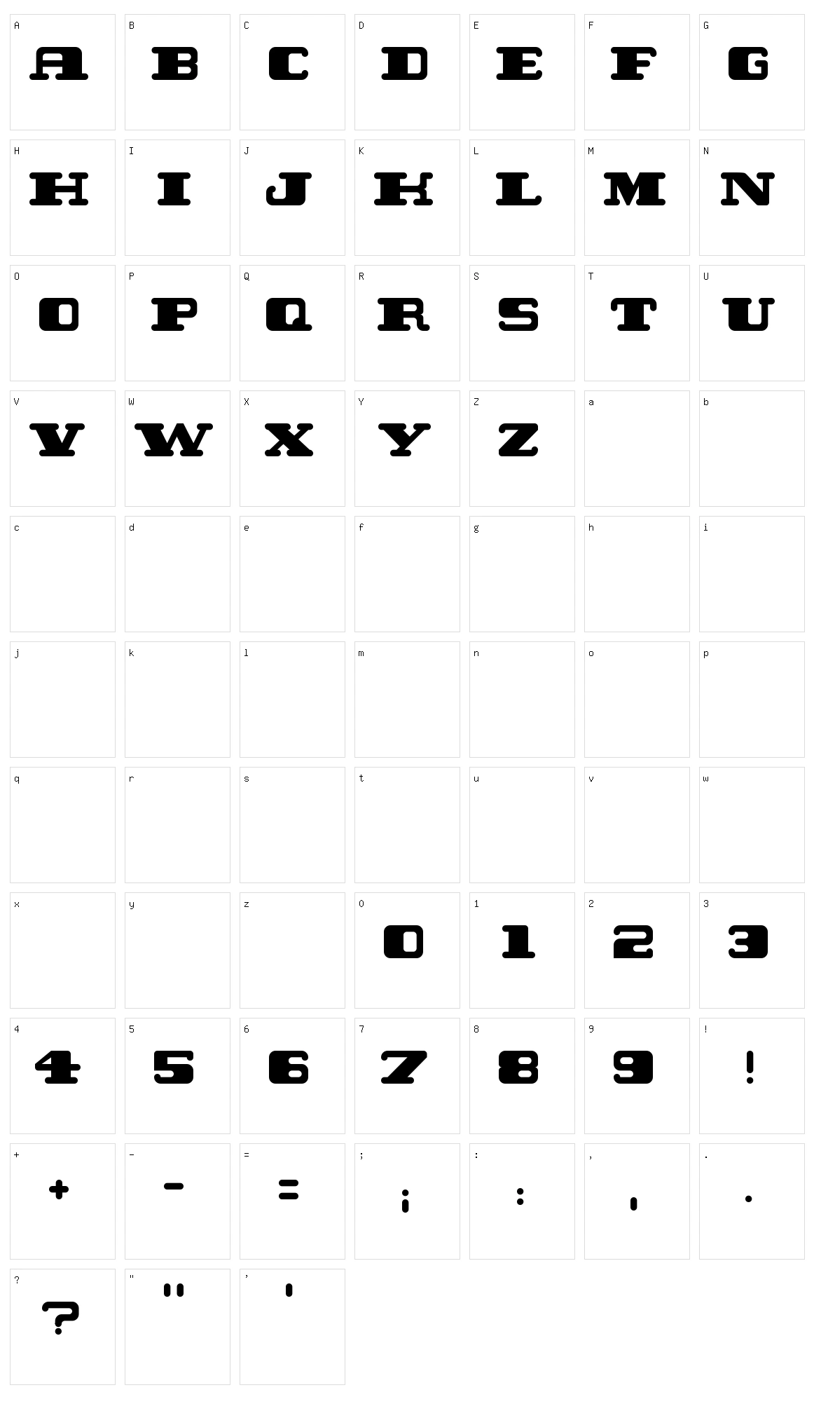 Twent Character Set