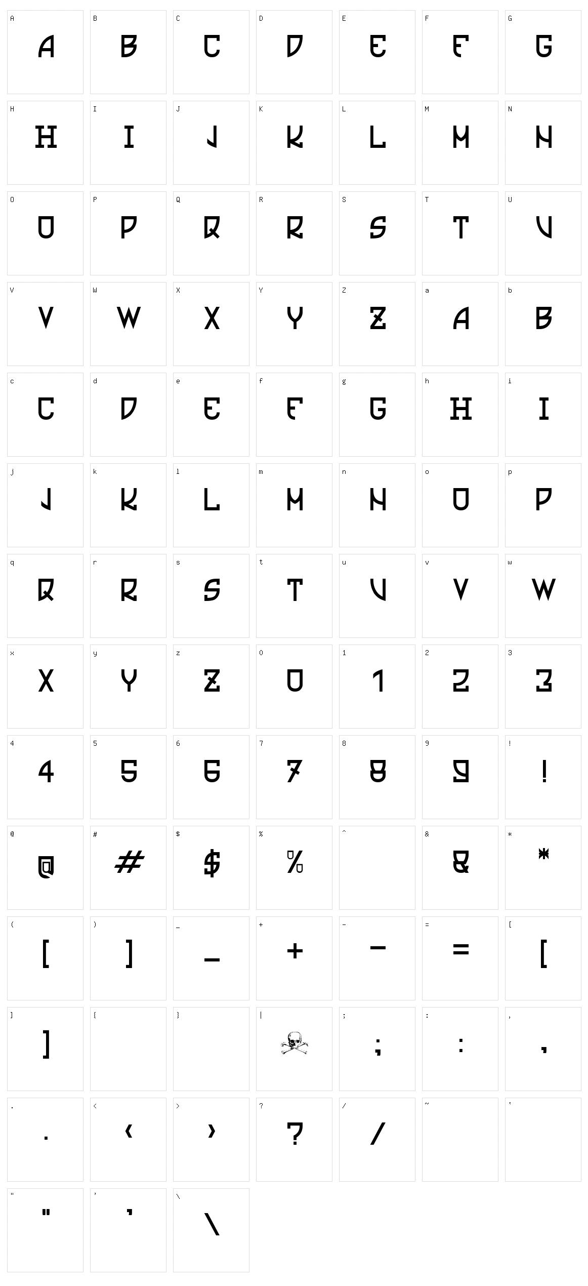 Ultras Liberi Character Set