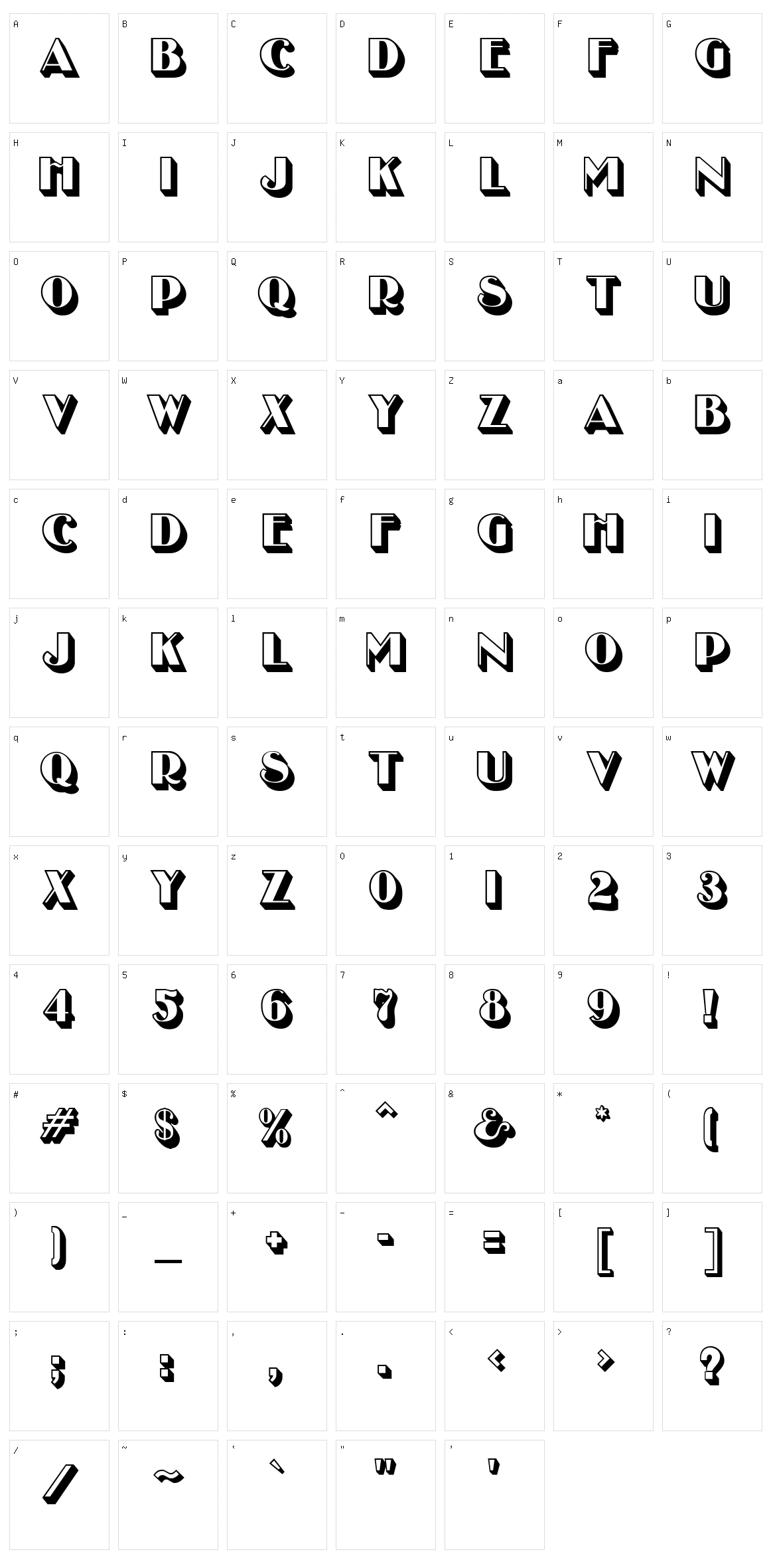 Uncle Bob MF Character Set