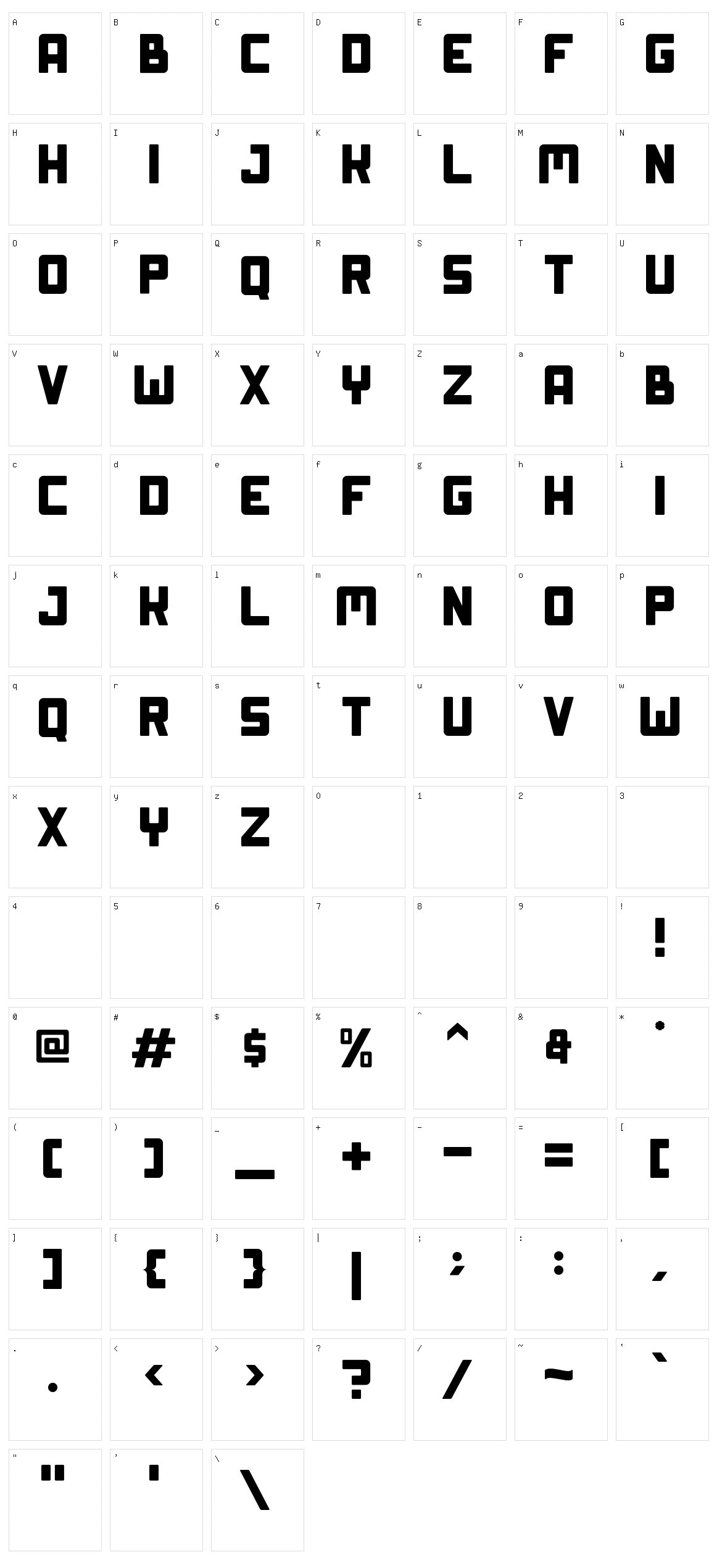 Uyghur Character Set