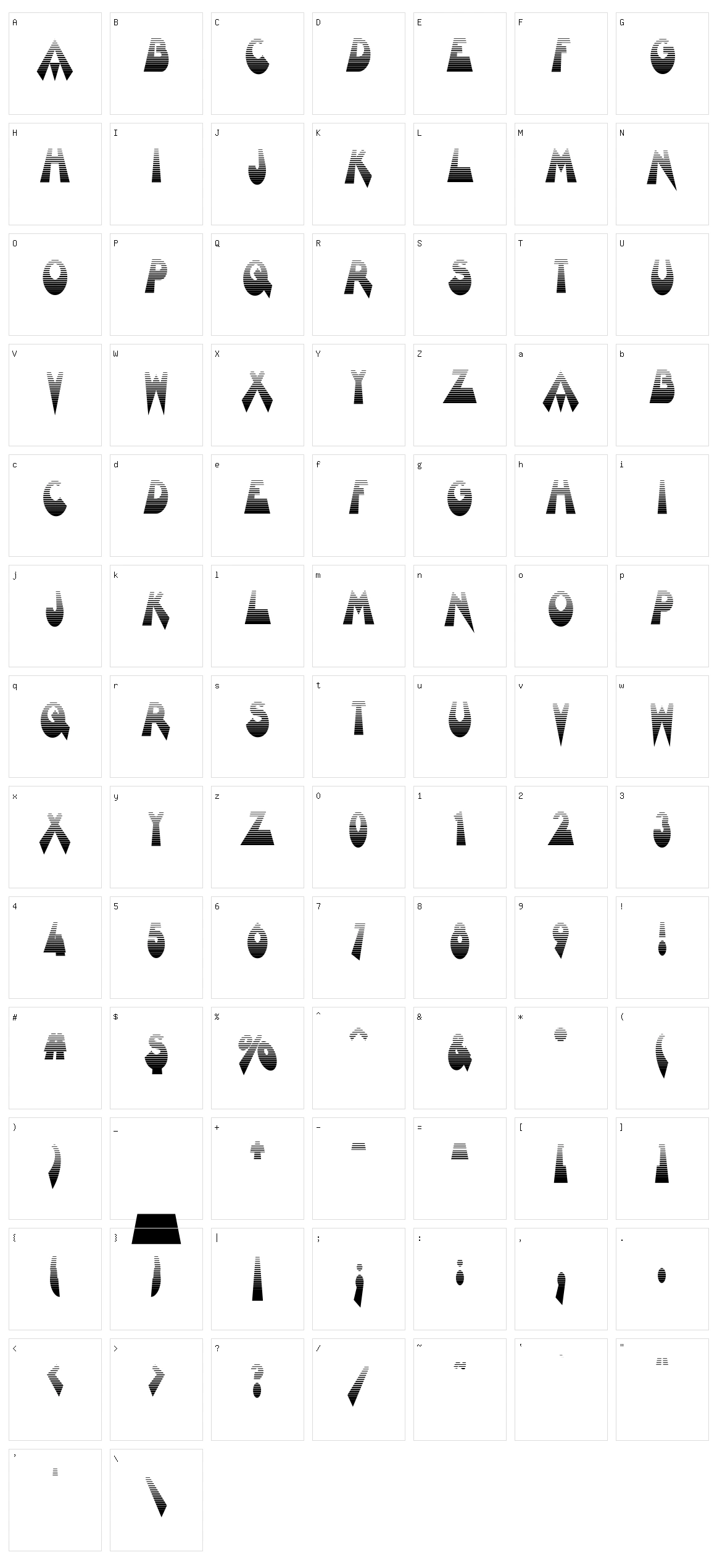 VariÃ©tÃ© Character Set