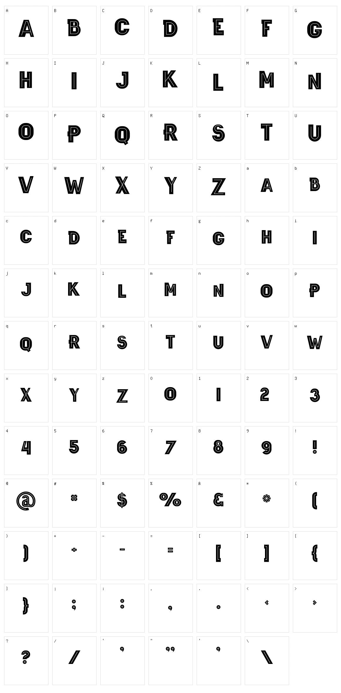Wagoon Character Set