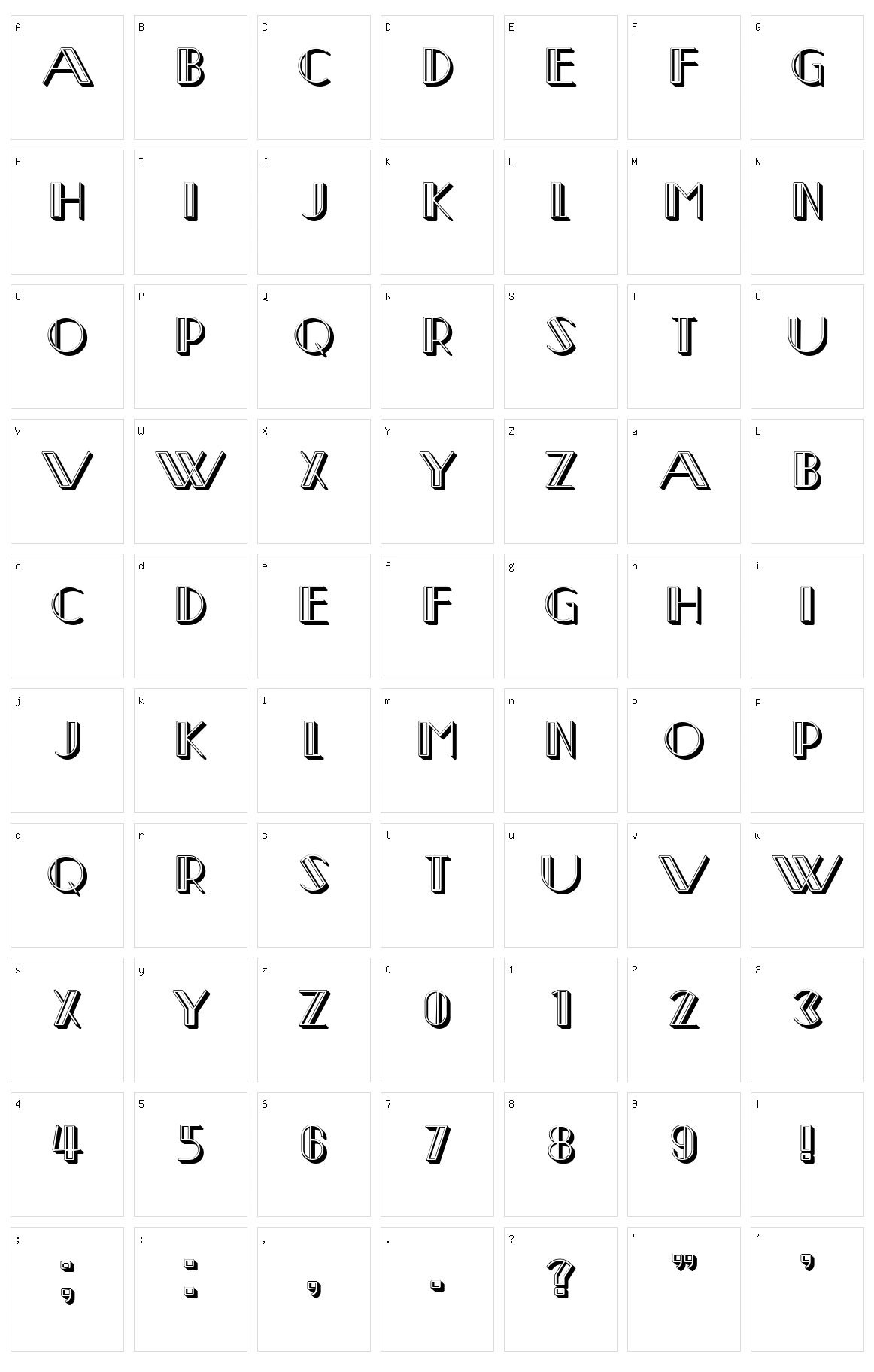 Waya Character Set