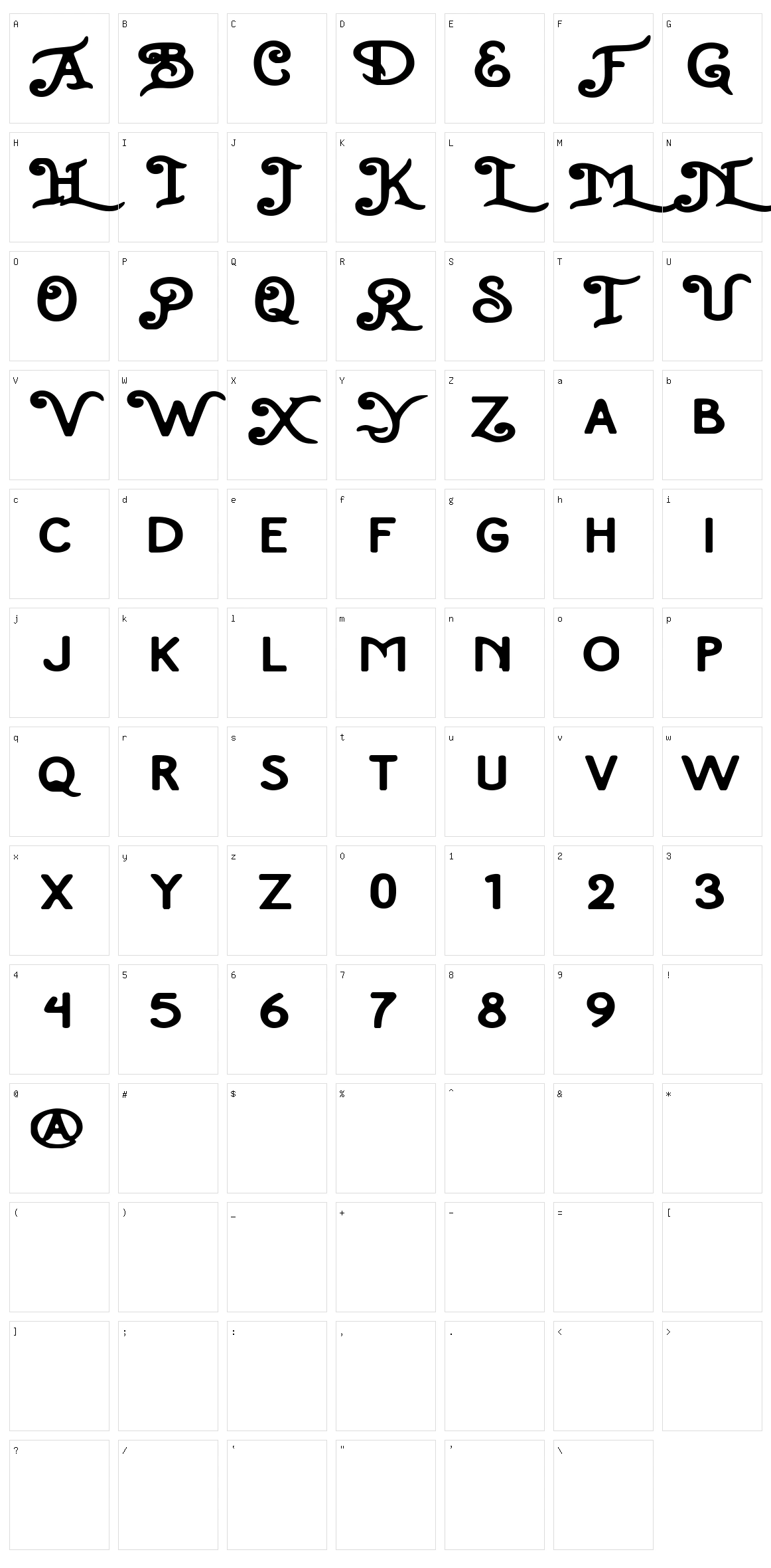 Wellsight Character Set